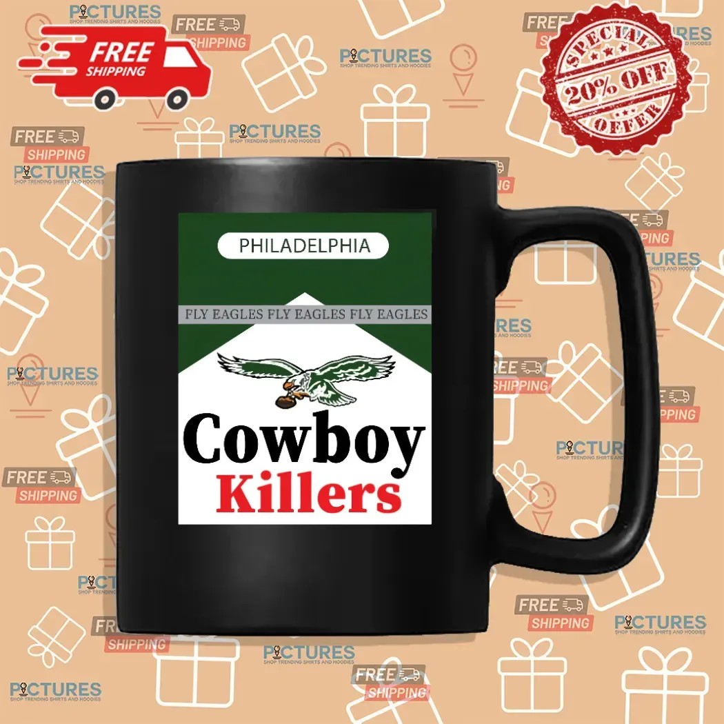 Philadelphia Eagles Cowboy Killers Fly Eagles Marlboro Parody T Shirt