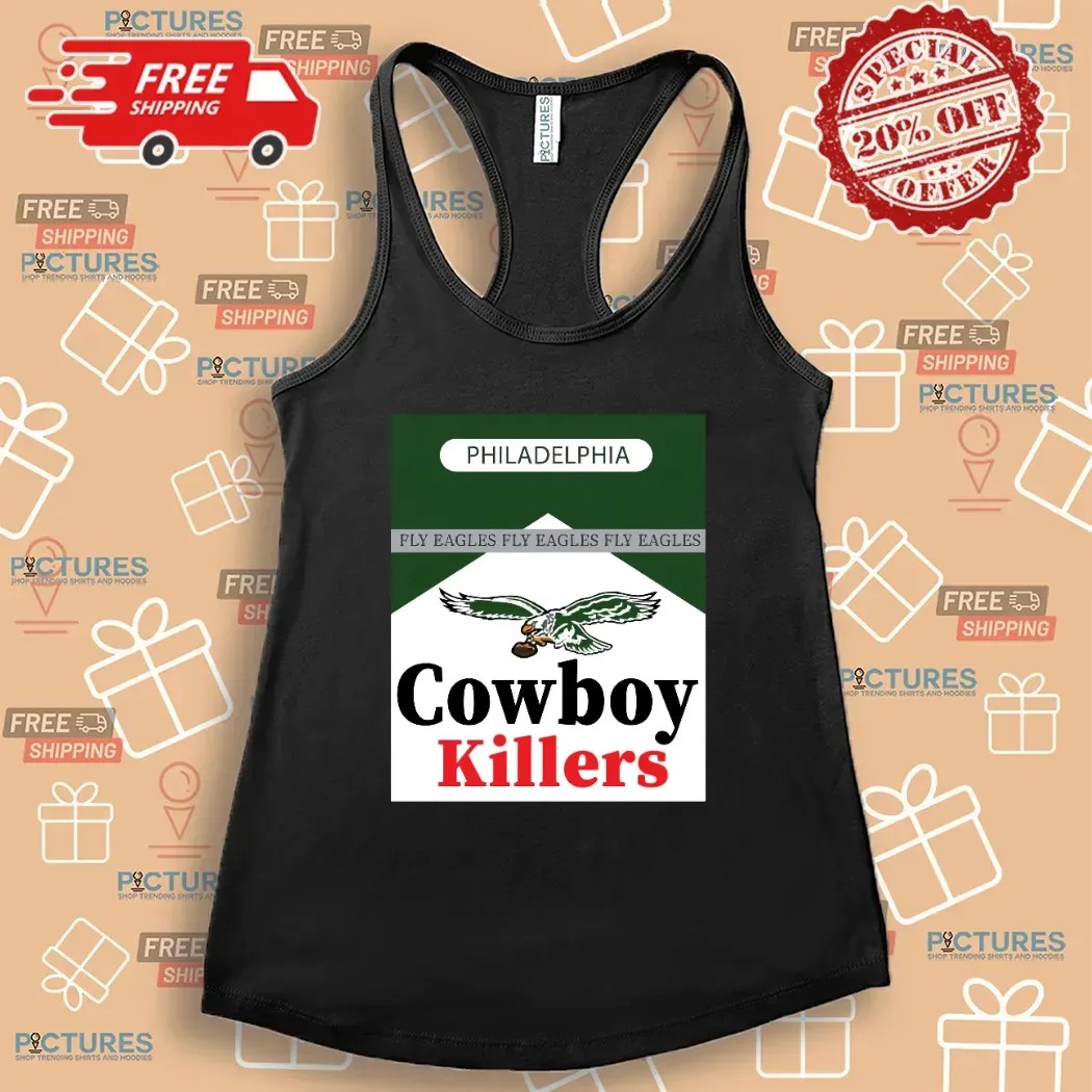 Philadelphia Eagles Cowboy Killers Fly Eagles Marlboro Parody T Shirt