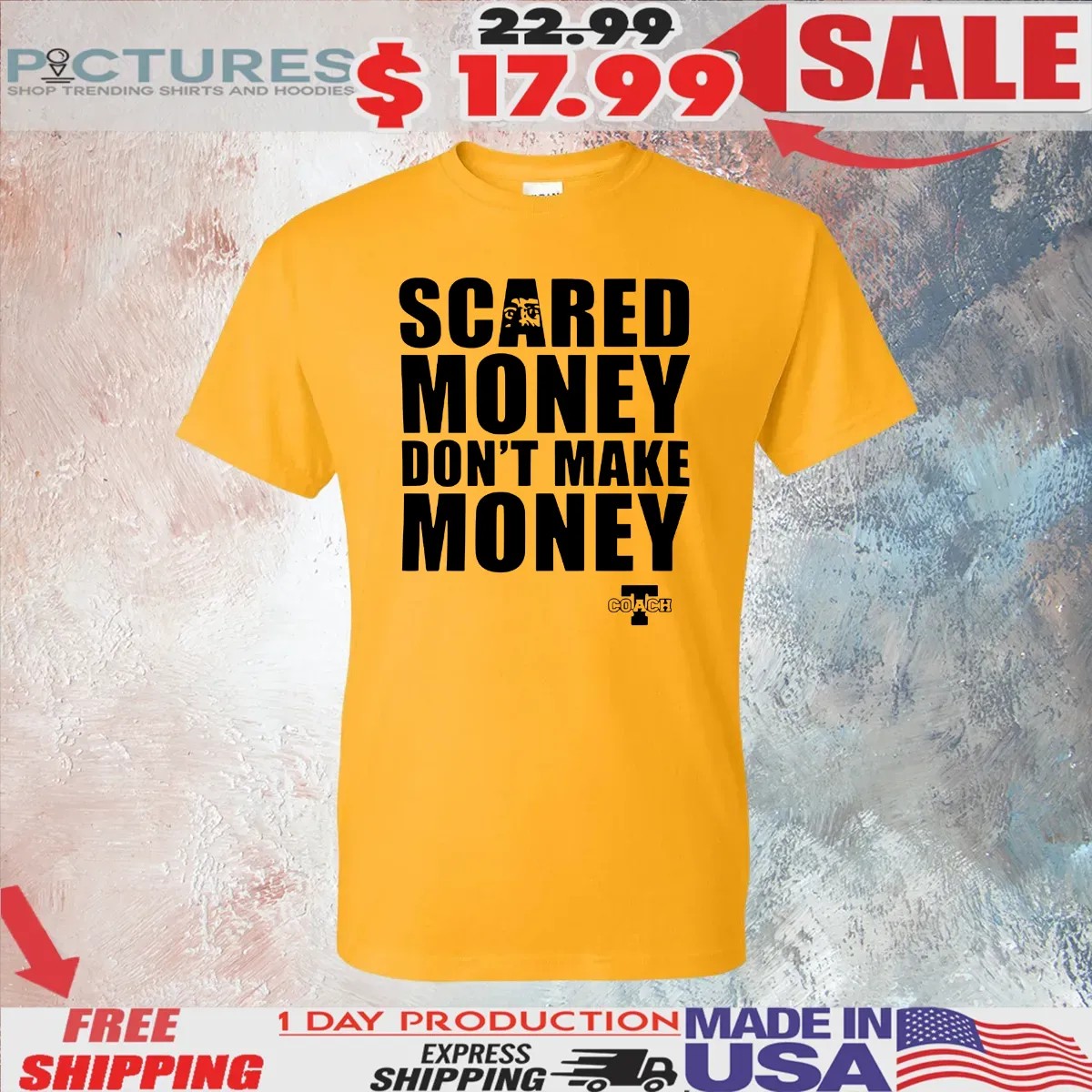 Pittsburgh Steelers Aaron Rodgers Wearing Scared Money Don't Make Money T Shirt