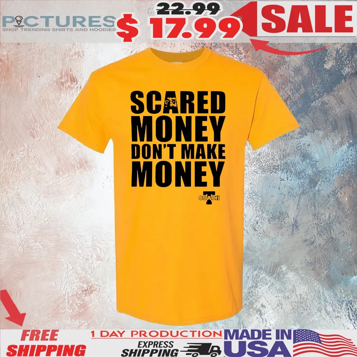 Pittsburgh Steelers Aaron Rodgers Wearing Scared Money Don't Make Money T Shirt