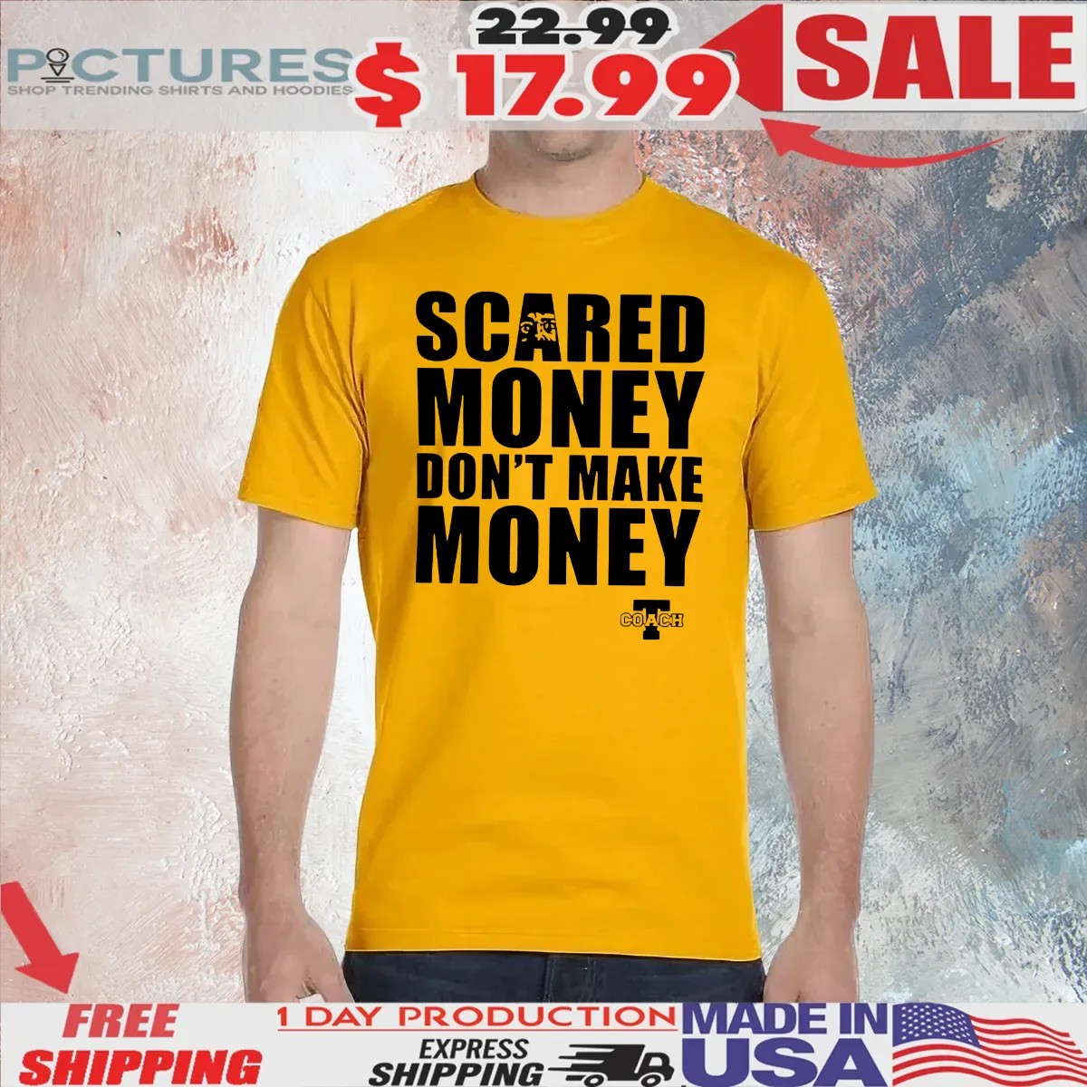 Pittsburgh Steelers Aaron Rodgers Wearing Scared Money Don't Make Money T Shirt
