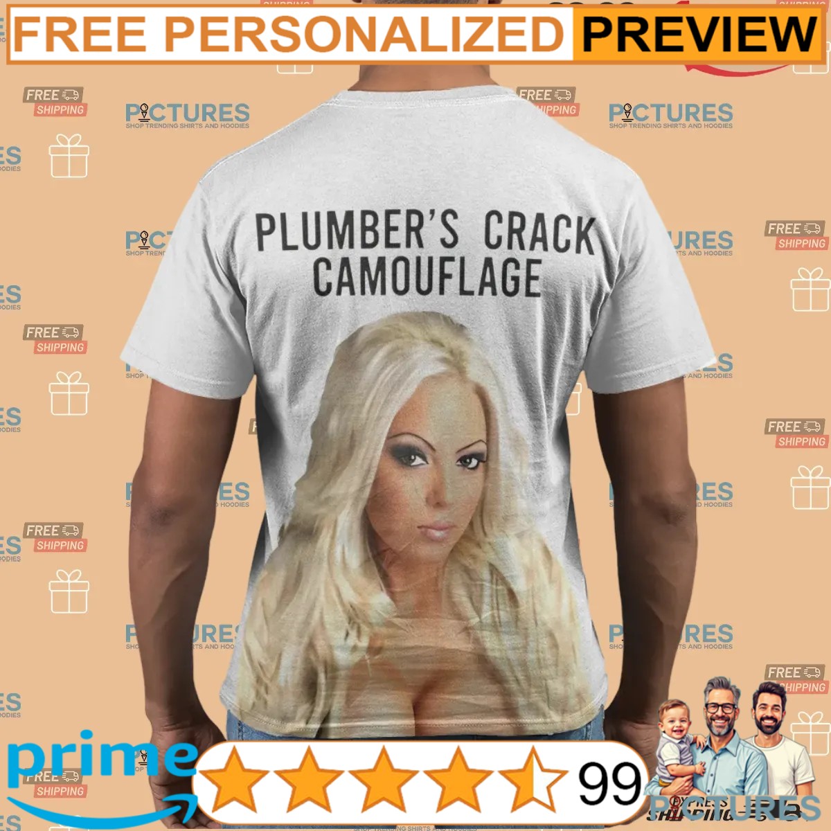Plumber’s Crack Camouflage T Shirt
