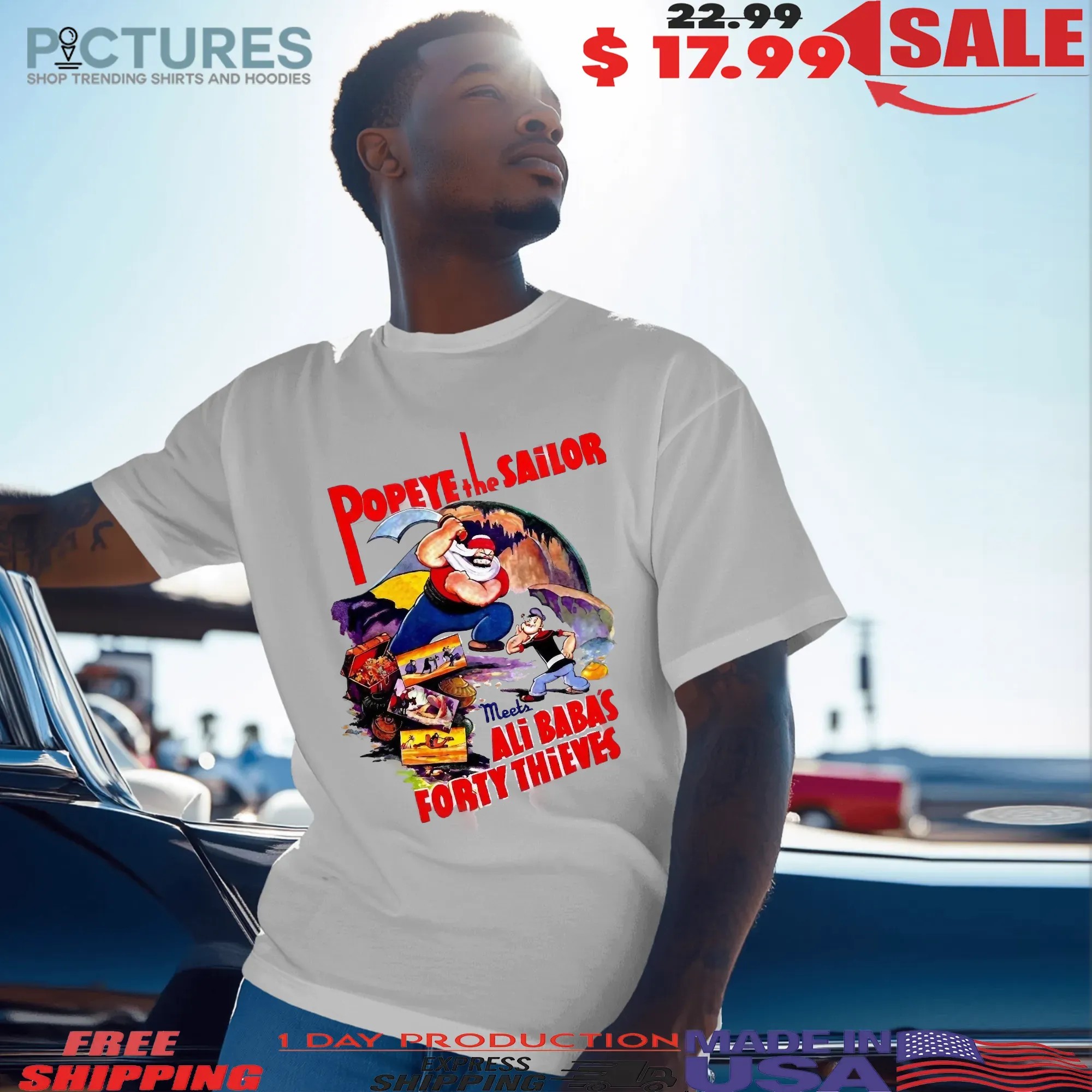 Popeye The Sailor Meets Ali Baba’s Forty Thieves T Shirt