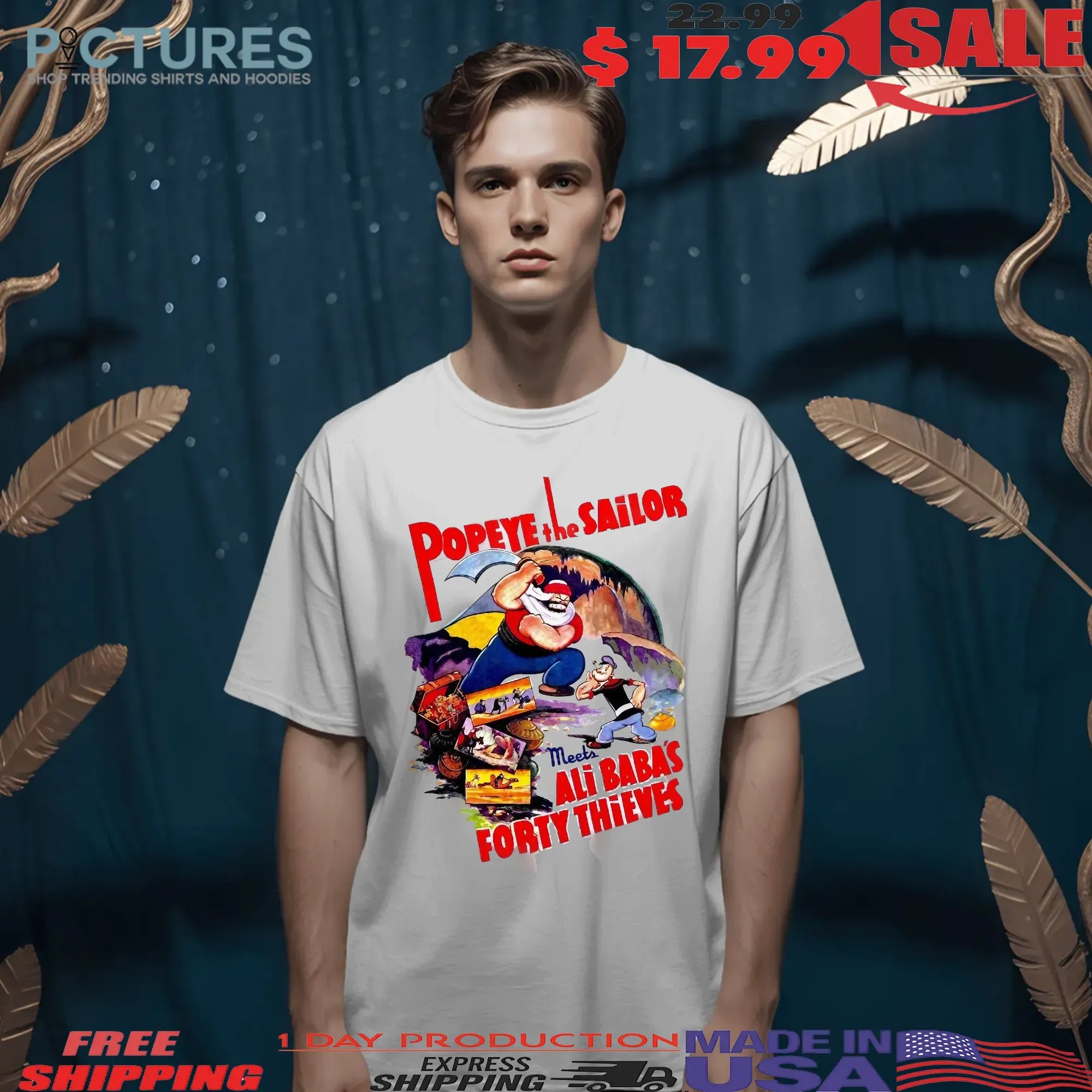 Popeye The Sailor Meets Ali Baba’s Forty Thieves T Shirt