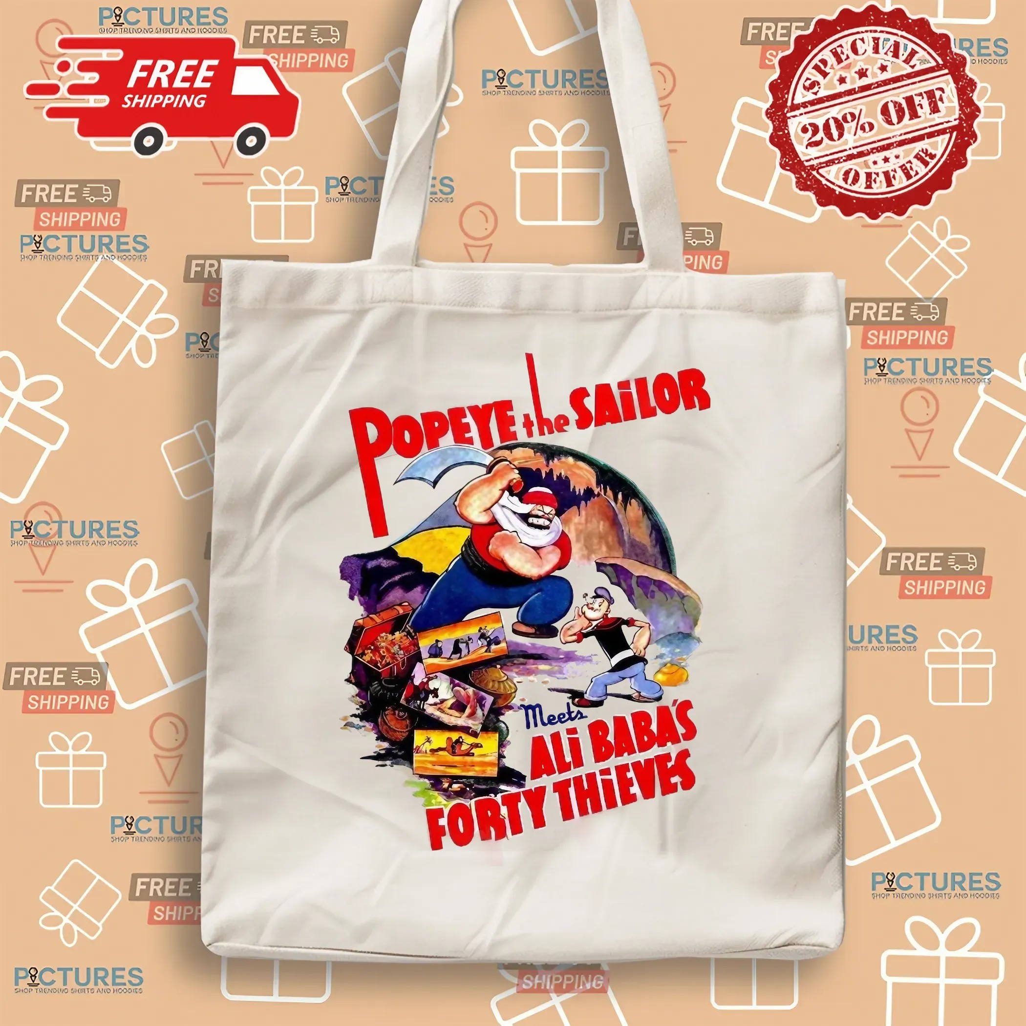 Popeye The Sailor Meets Ali Baba’s Forty Thieves T Shirt