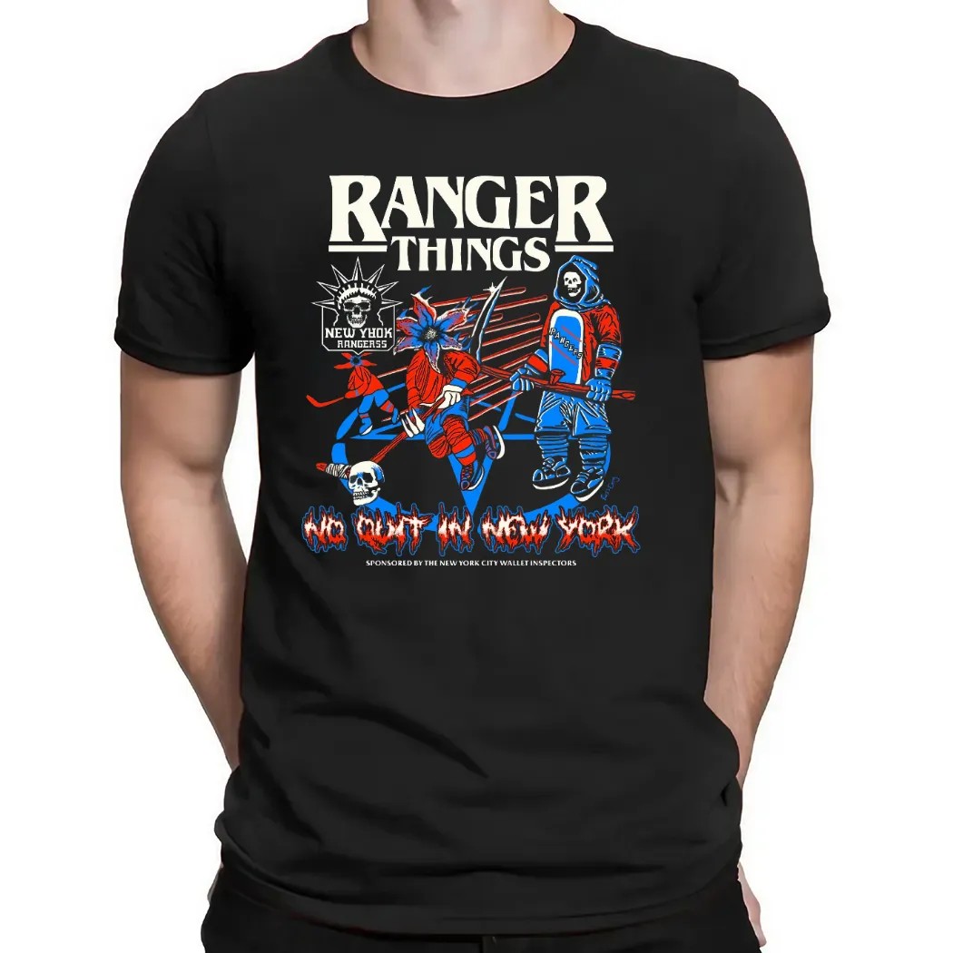 Ranger Things No Quit In New York Rangers Reaper Players T Shirt
