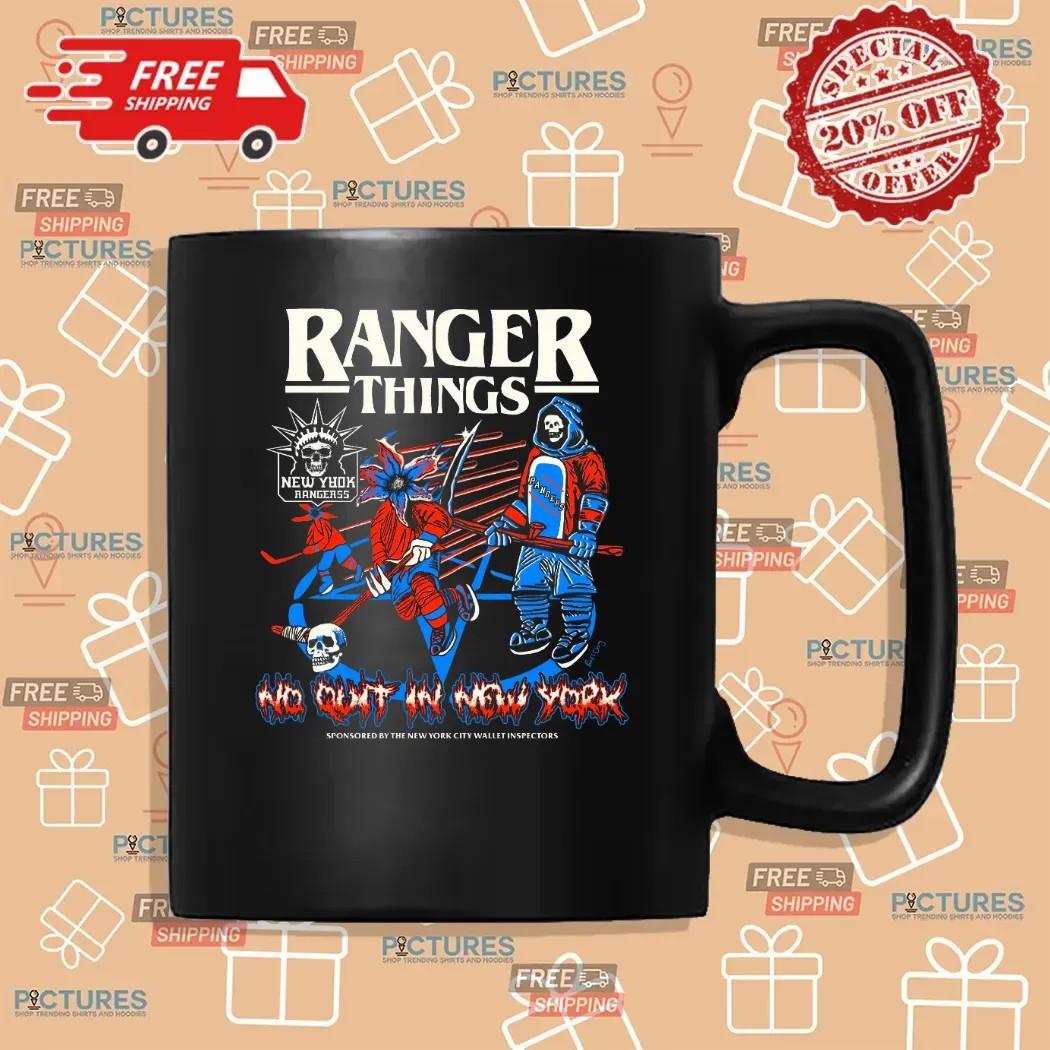 Ranger Things No Quit In New York Rangers Reaper Players T Shirt