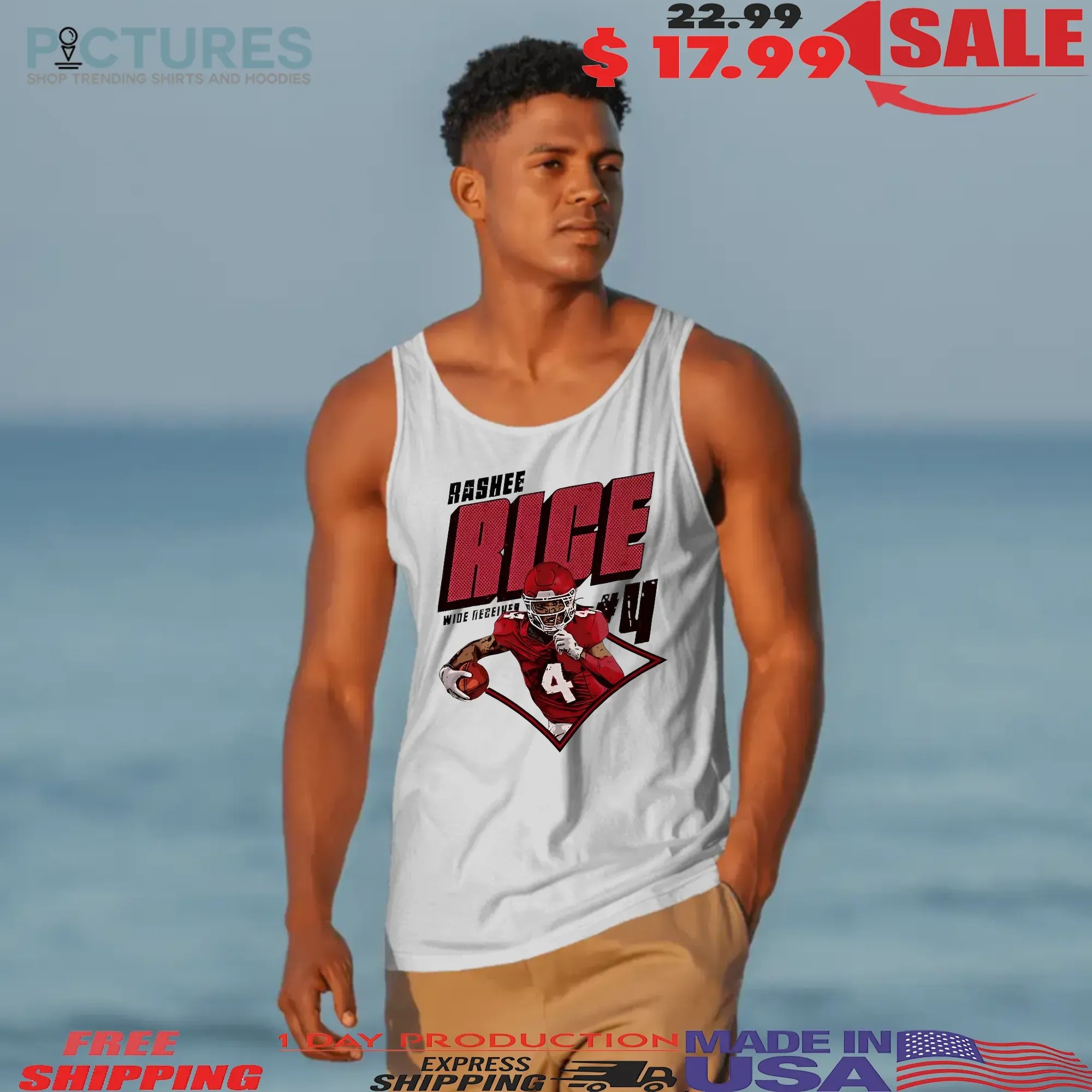Rashee Rice Kansas City Chiefs Football Player Number 4 Wide Receiver Graphic T Shirt