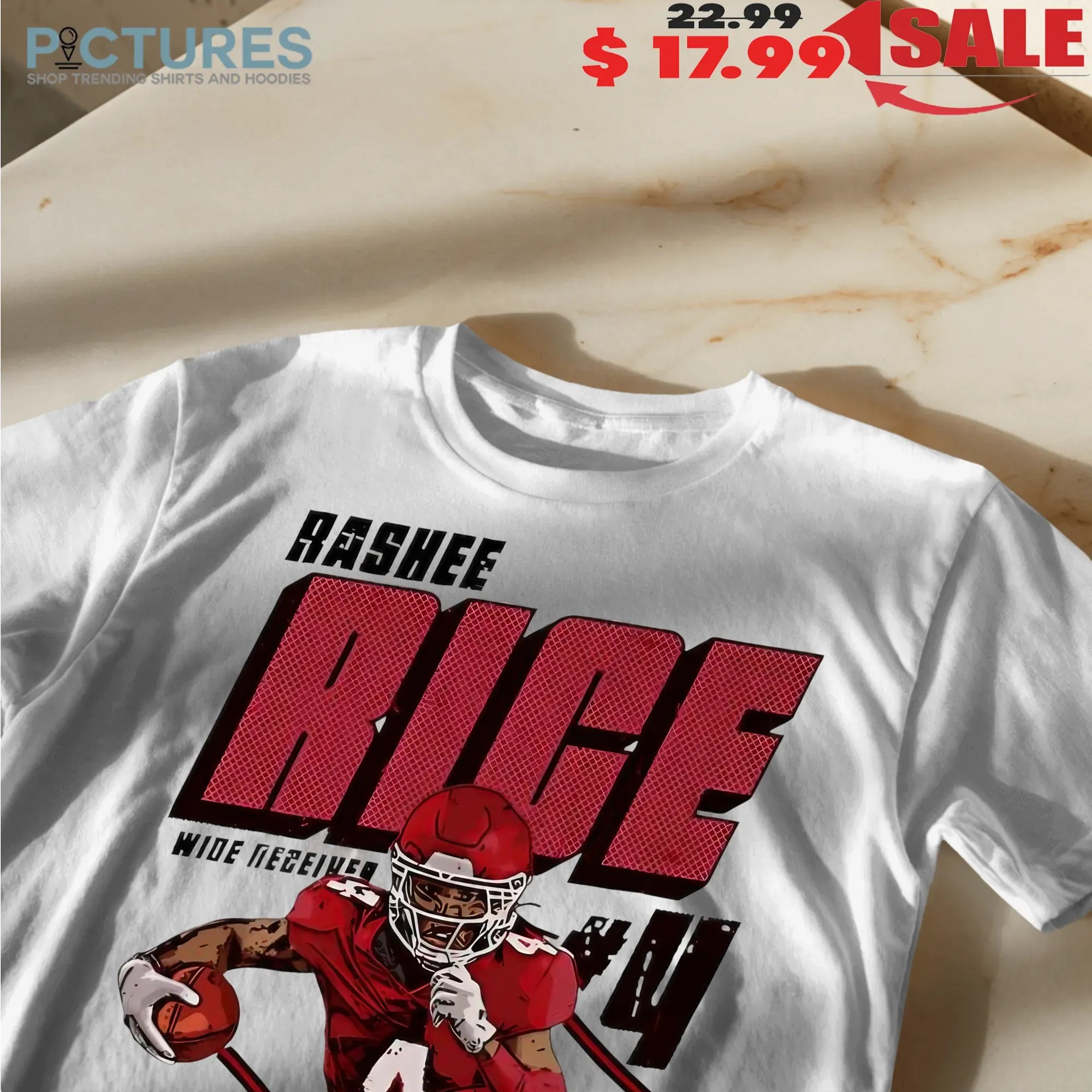 Rashee Rice Kansas City Chiefs Football Player Number 4 Wide Receiver Graphic T Shirt