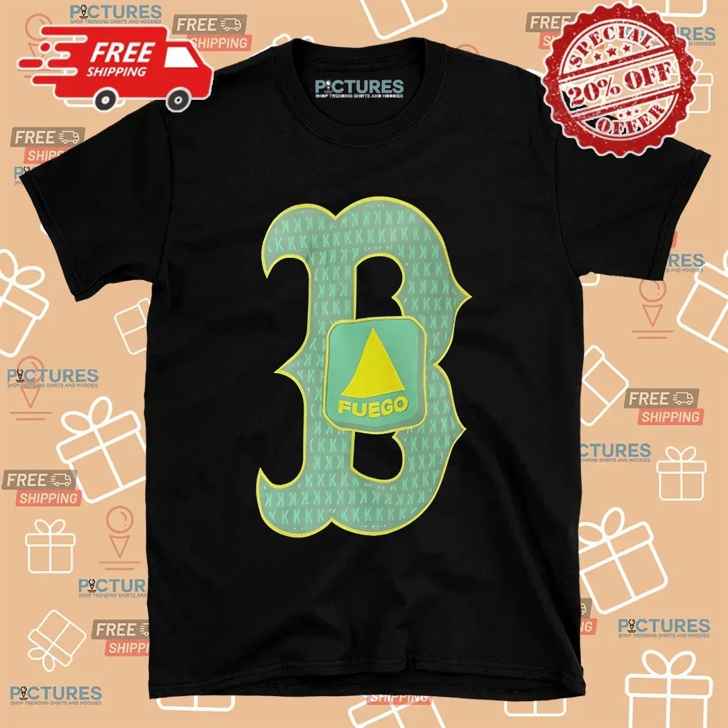 Red Sox B K Fuego 100 Double Sided T shirt