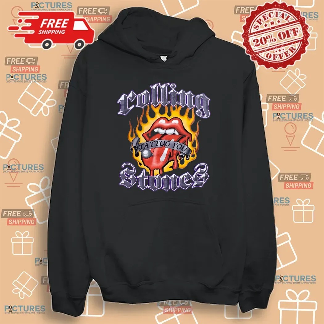 Rolling Stones Tattoo You Flames Band Vintage Y2K T Shirt
