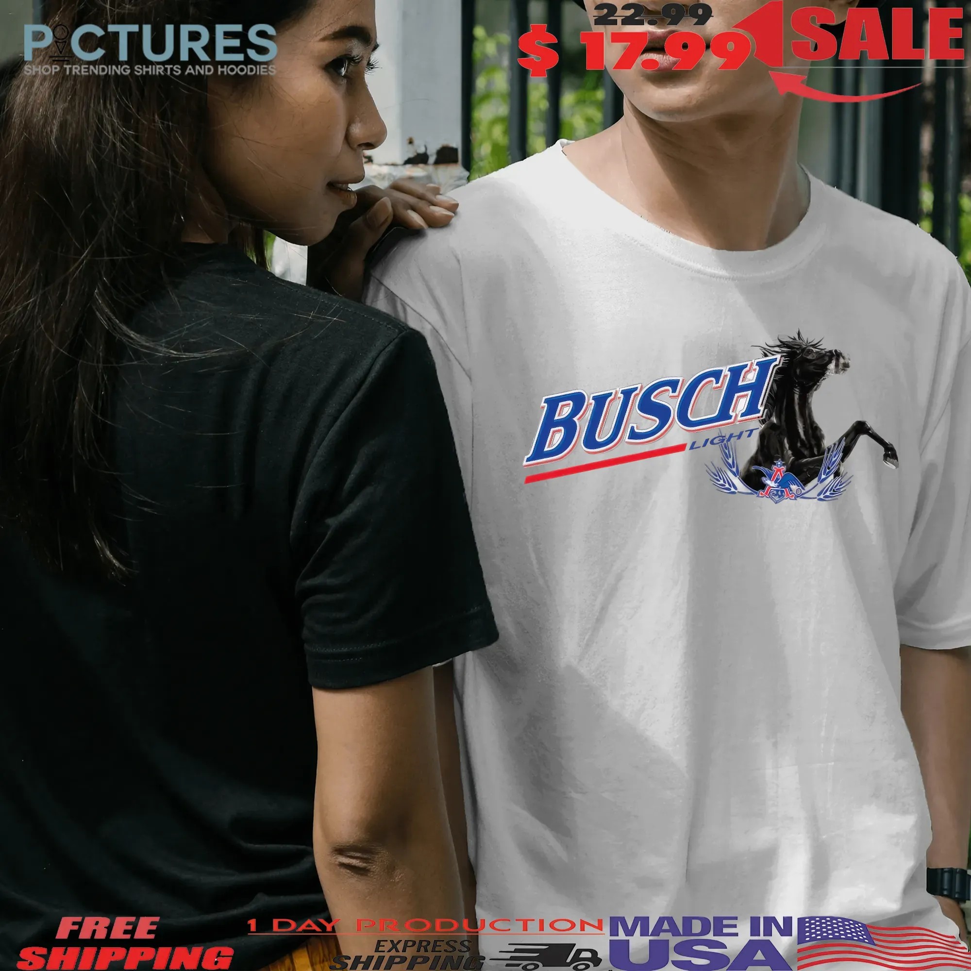 Ross Chastain Thunder 2025 Busch Light Moves Like Lightning T Shirt