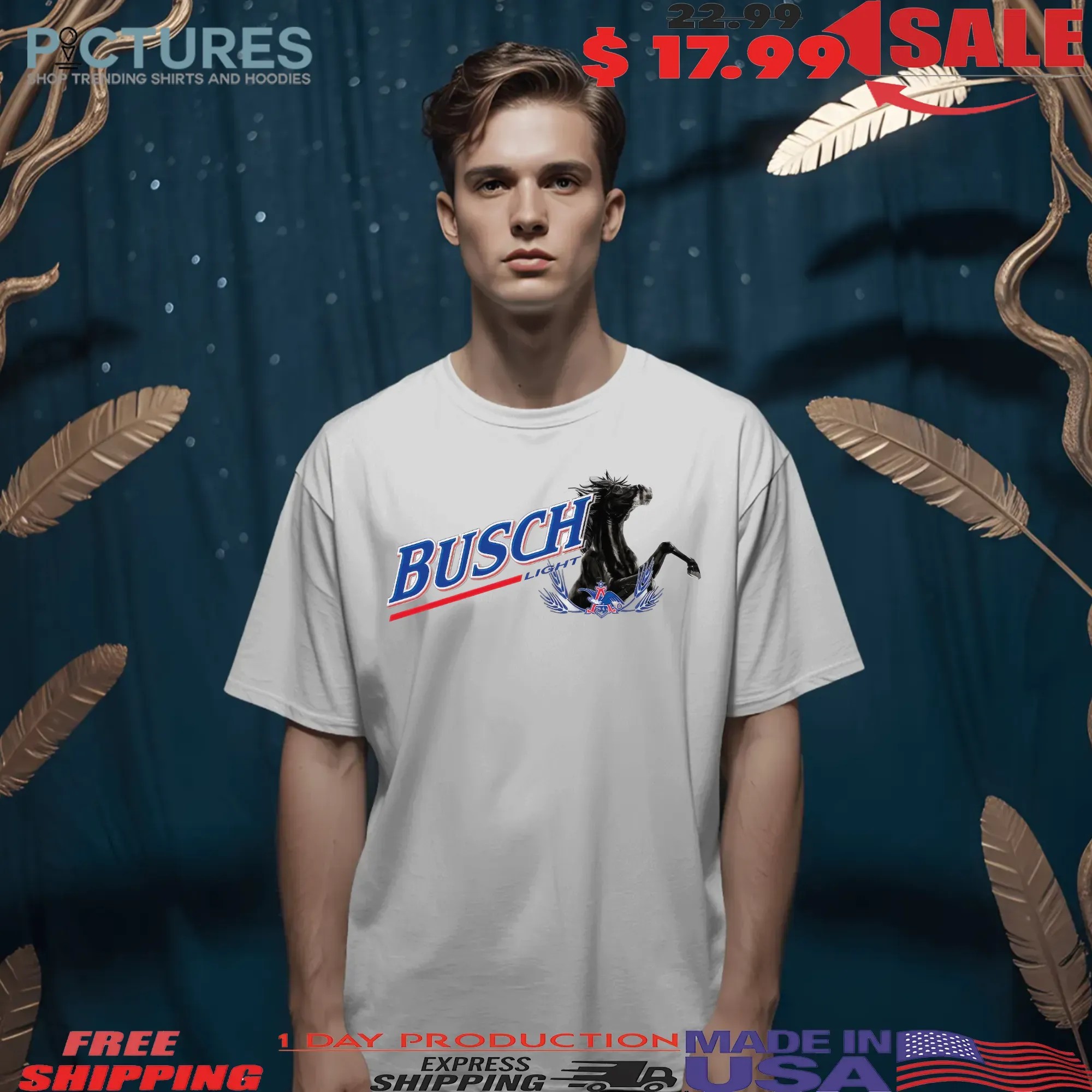 Ross Chastain Thunder 2025 Busch Light Moves Like Lightning T Shirt