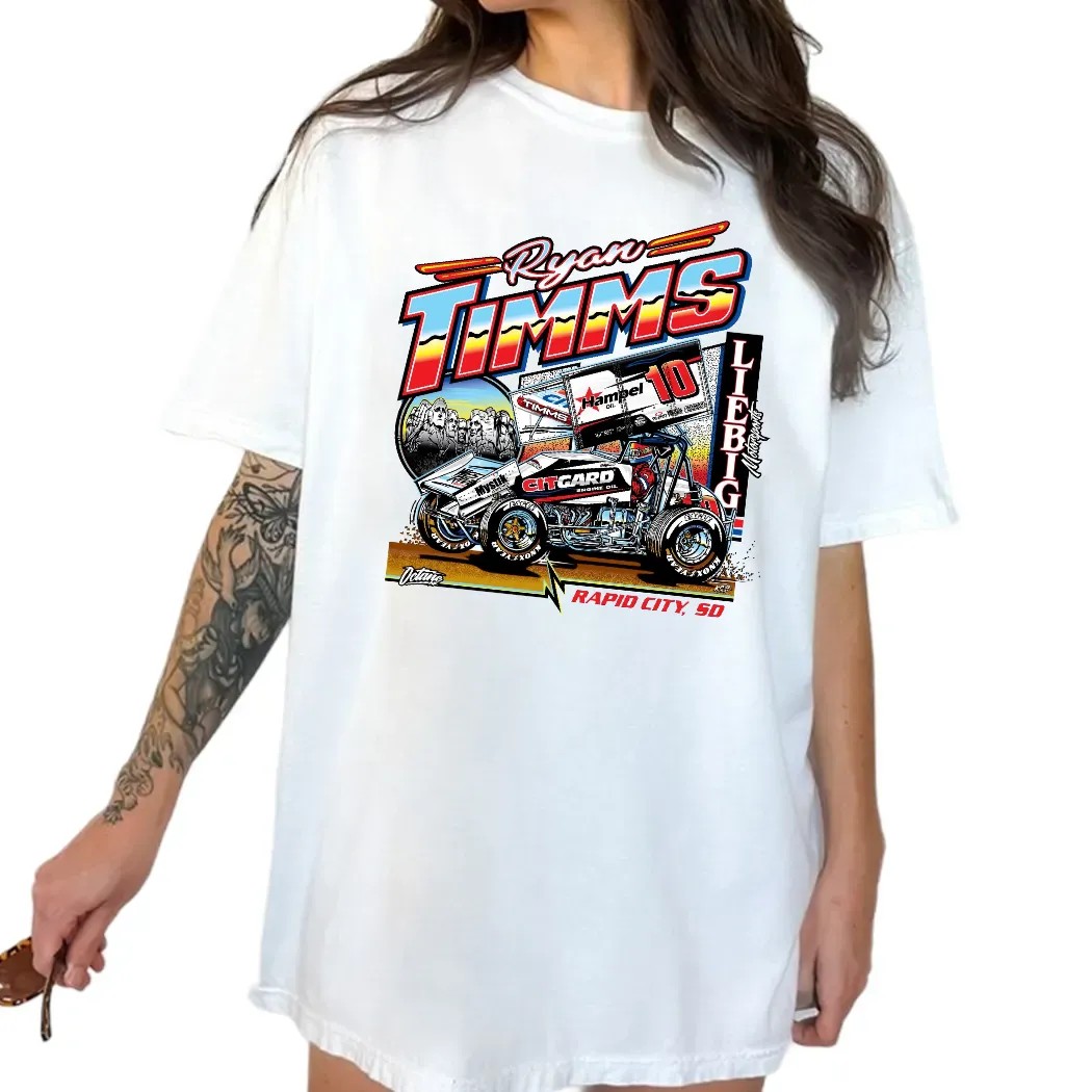 Ryan Timms 10 Citgard Rapid City SD Liebig Motorsports T Shirt Ryan Timms 10 Citgard Rapid City SD Liebig Motorsports T Shirt
