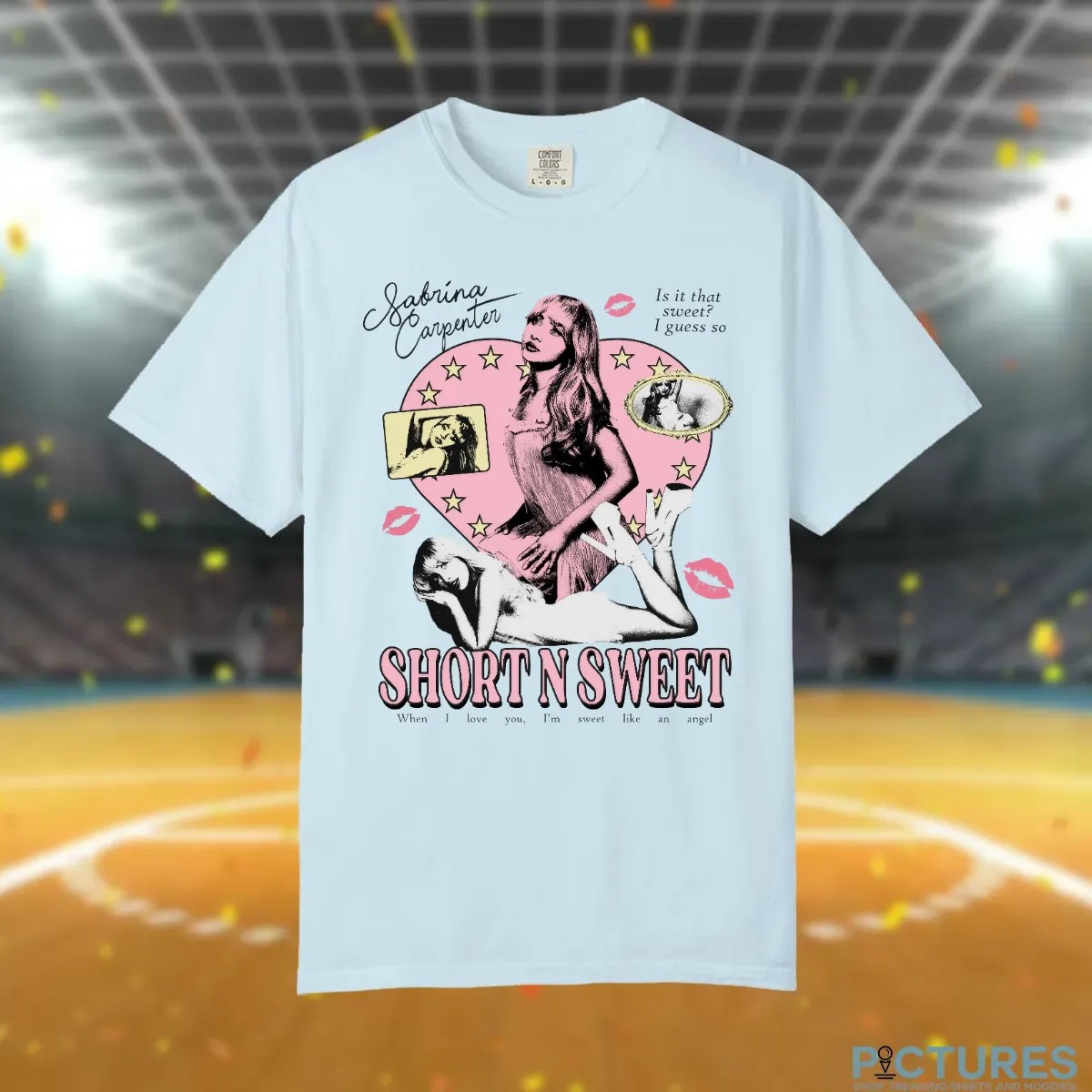 Sabrina Carpenter Short N Sweet When I Love You I'm Sweet Like An Angel T Shirt