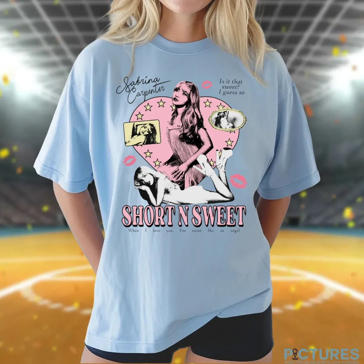 Sabrina Carpenter Short N Sweet When I Love You I'm Sweet Like An Angel T Shirt