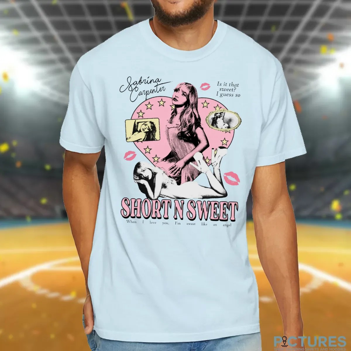 Sabrina Carpenter Short N Sweet When I Love You I'm Sweet Like An Angel T Shirt