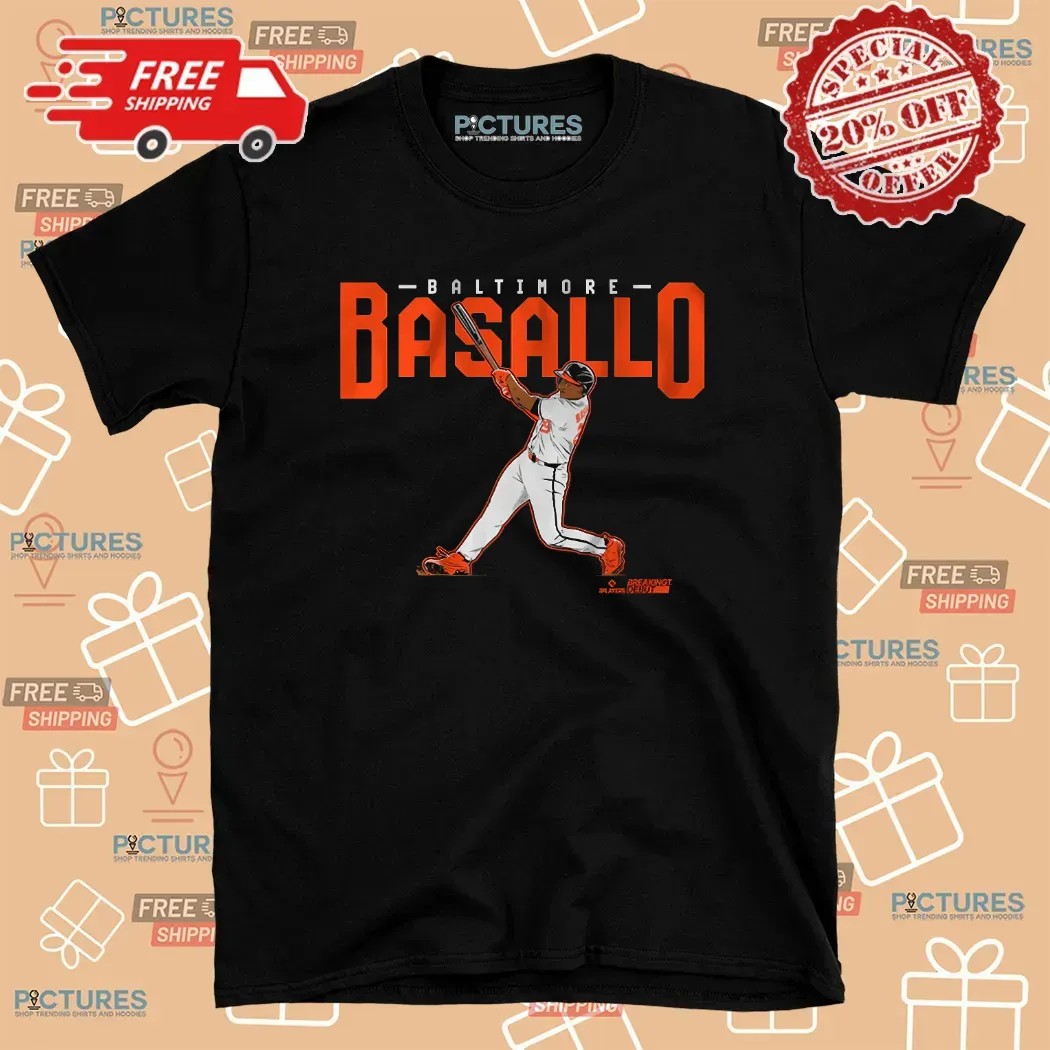 Samuel Basallo Baltimore Orioles Baseball Slugger Swing T Shirt