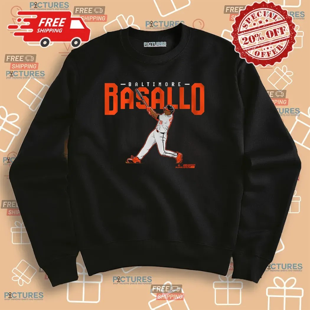 Samuel Basallo Baltimore Orioles Baseball Slugger Swing T Shirt