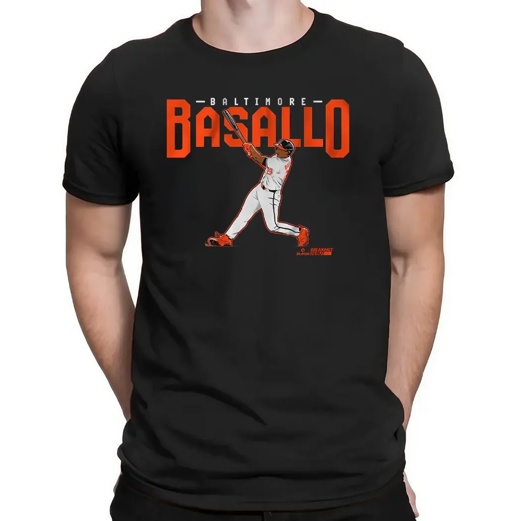 Samuel Basallo Baltimore Orioles Baseball Slugger Swing T Shirt