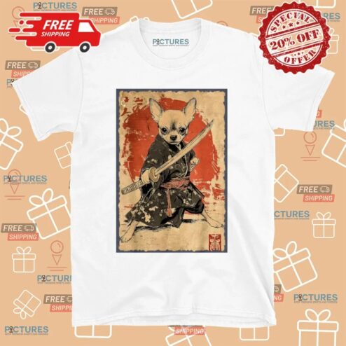 Samurai Chihuahua Dog T Shirt