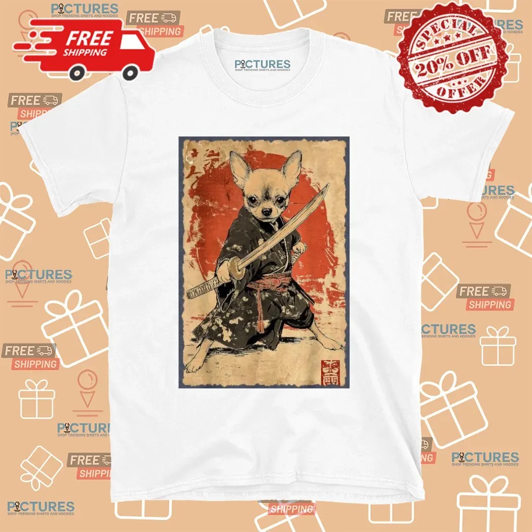 Samurai Chihuahua Dog T Shirt