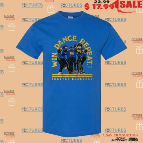 Seattle Baseball Win Dance Repeat 2025 T Shirt