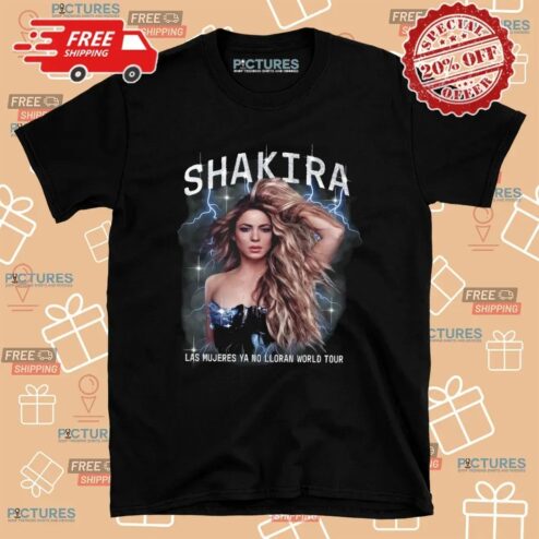 Shakira Las Mujeres Ya No Lloran World Tour 2025 T Shirt