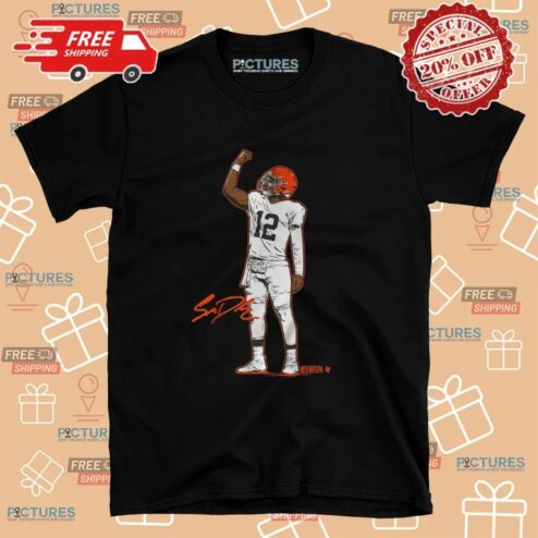 Shedeur Sanders Superstar Pose Signature T Shirt