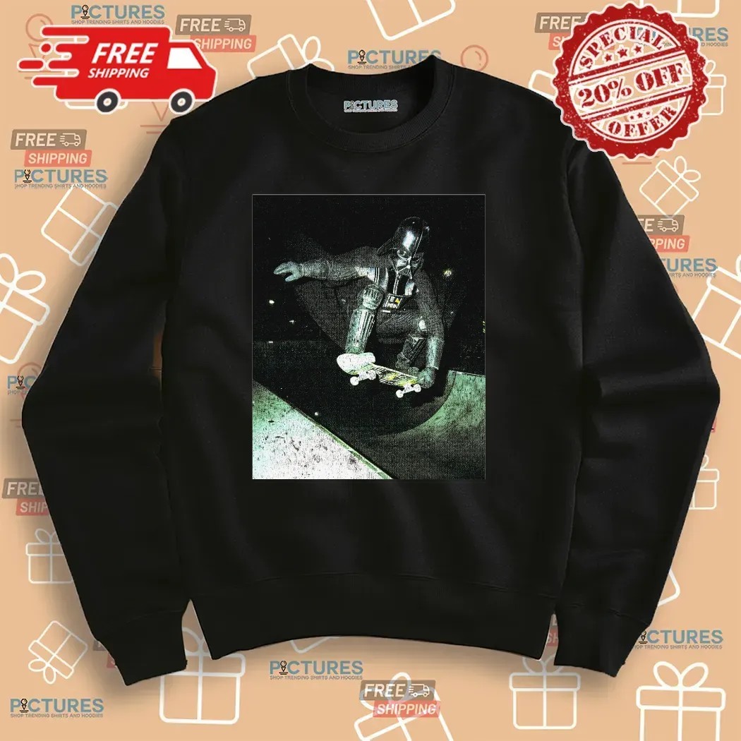 Skateboarding Darth Vader Ollie To The Darkside T Shirt Skateboarding Darth Vader Ollie To The Darkside T Shirt