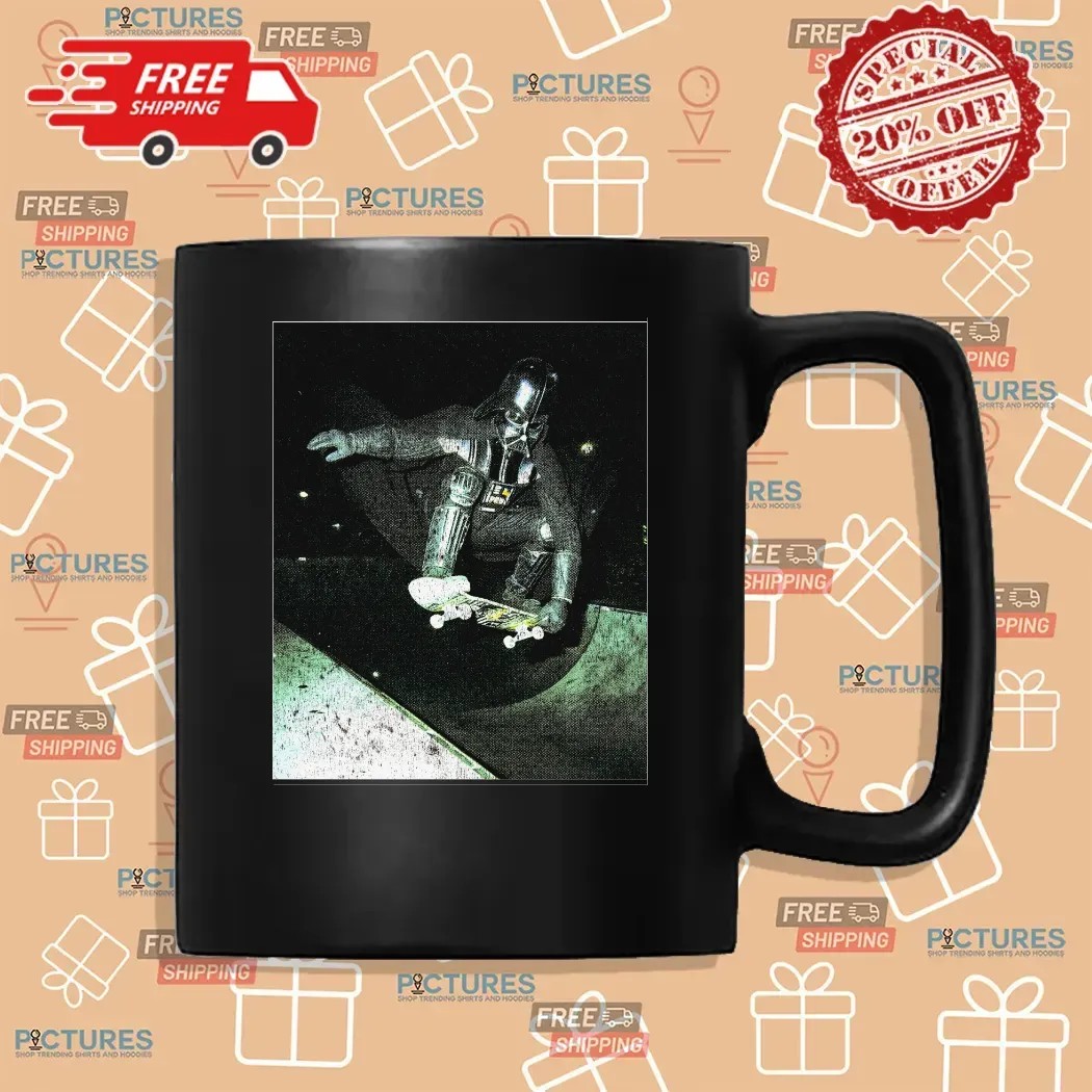 Skateboarding Darth Vader Ollie To The Darkside T Shirt Skateboarding Darth Vader Ollie To The Darkside T Shirt