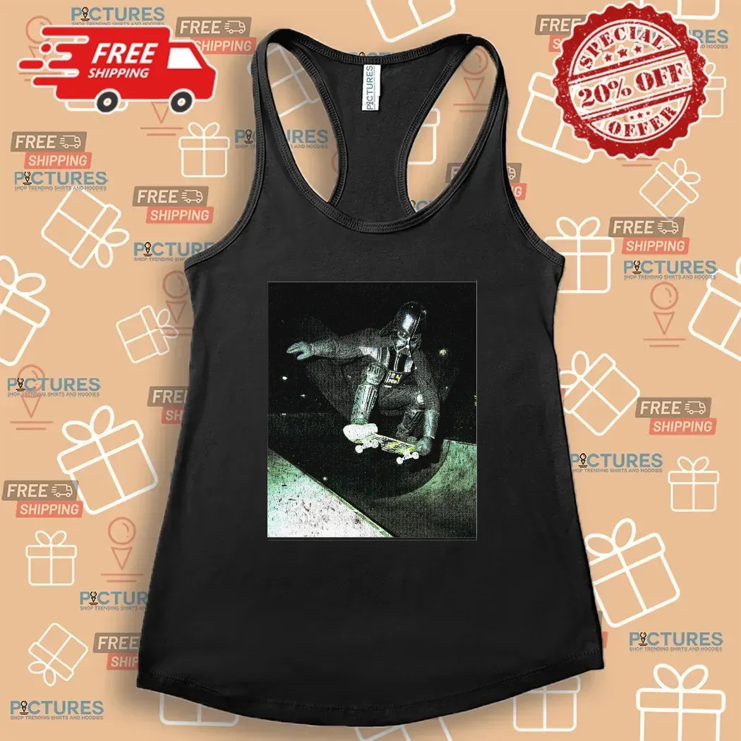 Skateboarding Darth Vader Ollie To The Darkside T Shirt Skateboarding Darth Vader Ollie To The Darkside T Shirt