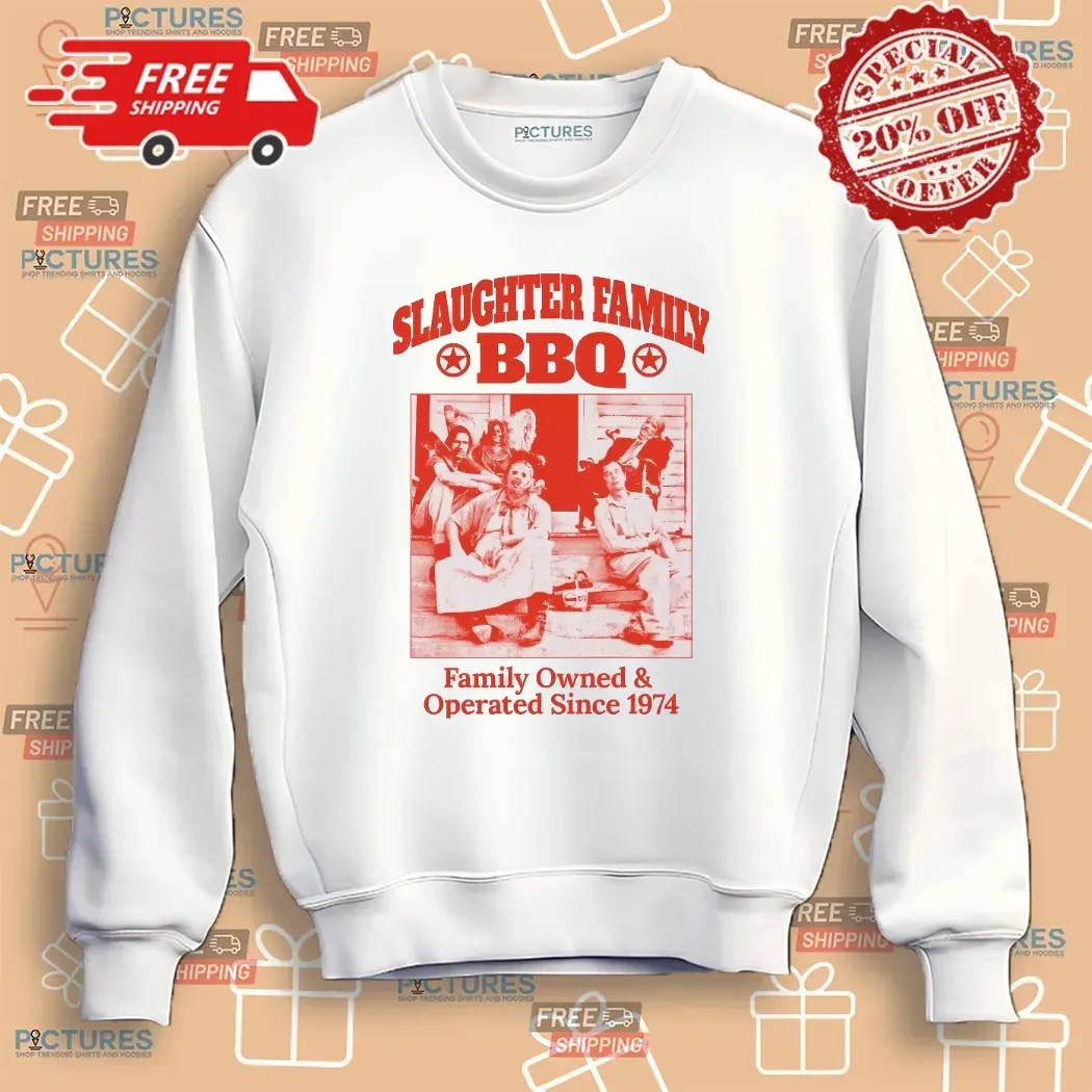 Slaughter Family BBQ Family Owned And Operated Since 1974 Graphic T Shirt Slaughter Family BBQ Family Owned And Operated Since 1974 Graphic T Shirt