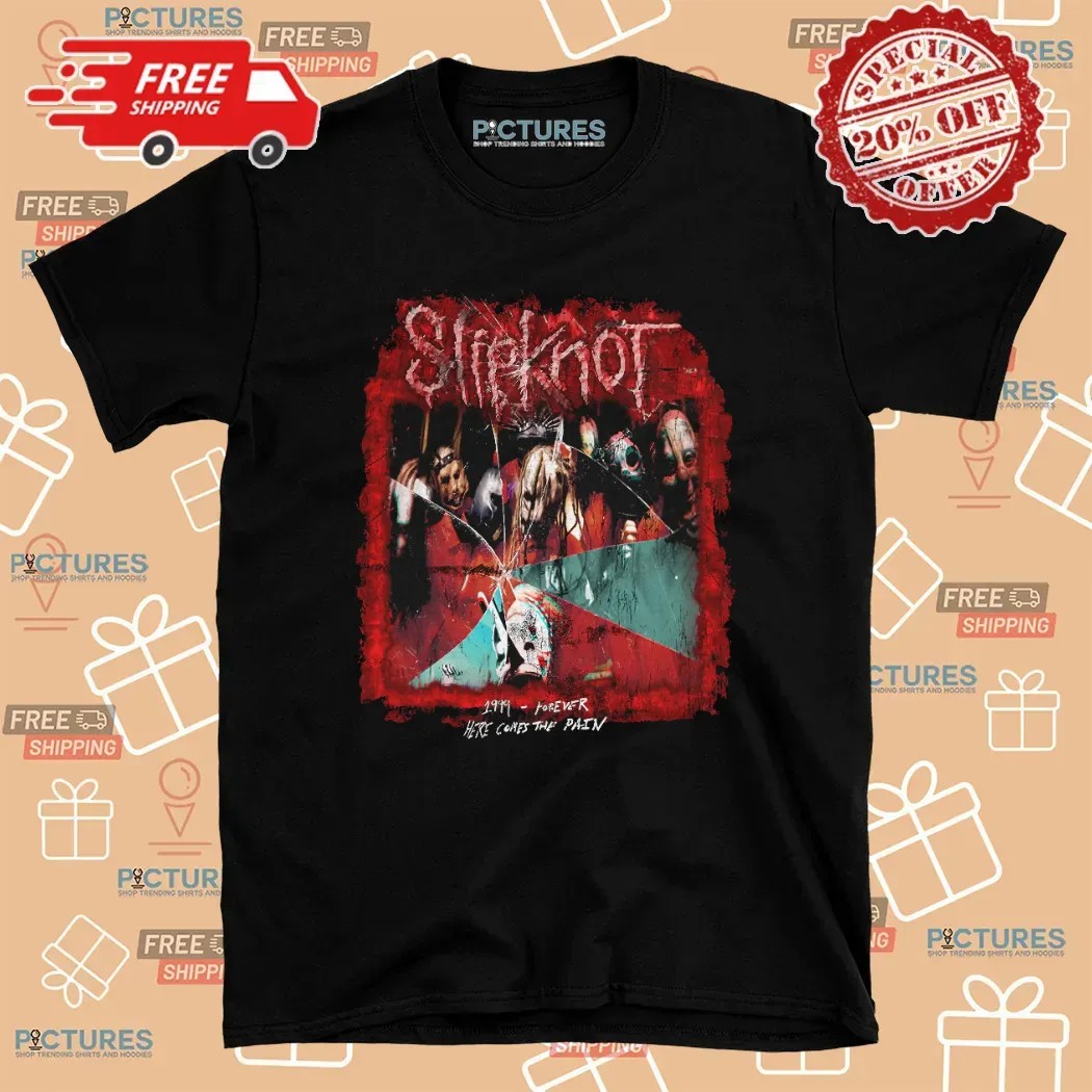 Slipknot Self Titled Track List 1999 Forever Here Comes The Pain T Shirt