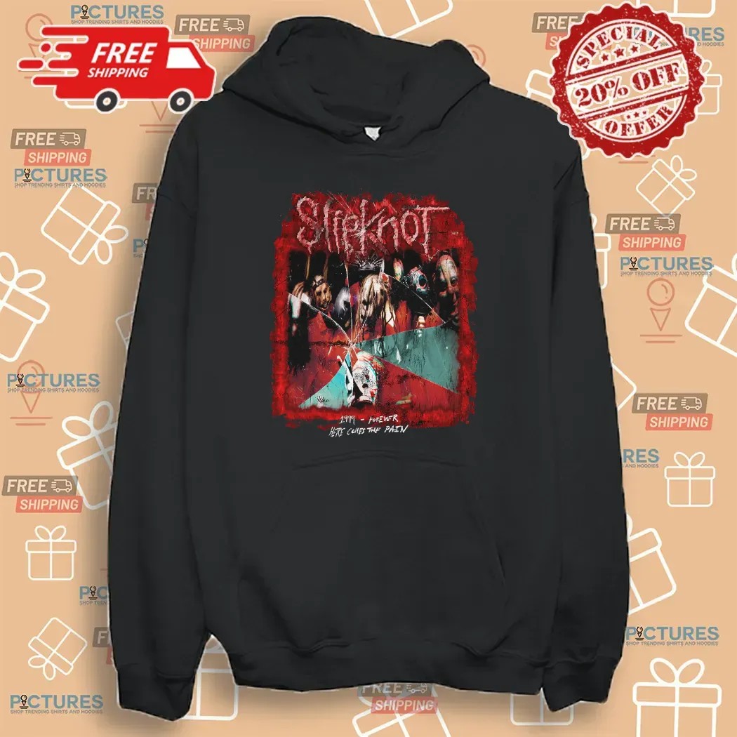 Slipknot Self Titled Track List 1999 Forever Here Comes The Pain T Shirt