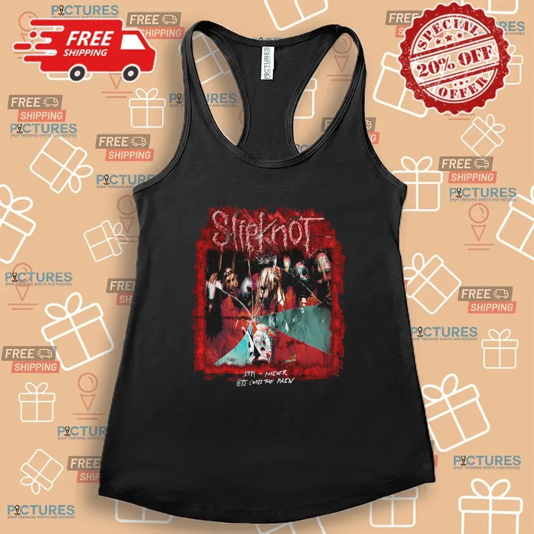 Slipknot Self Titled Track List 1999 Forever Here Comes The Pain T Shirt