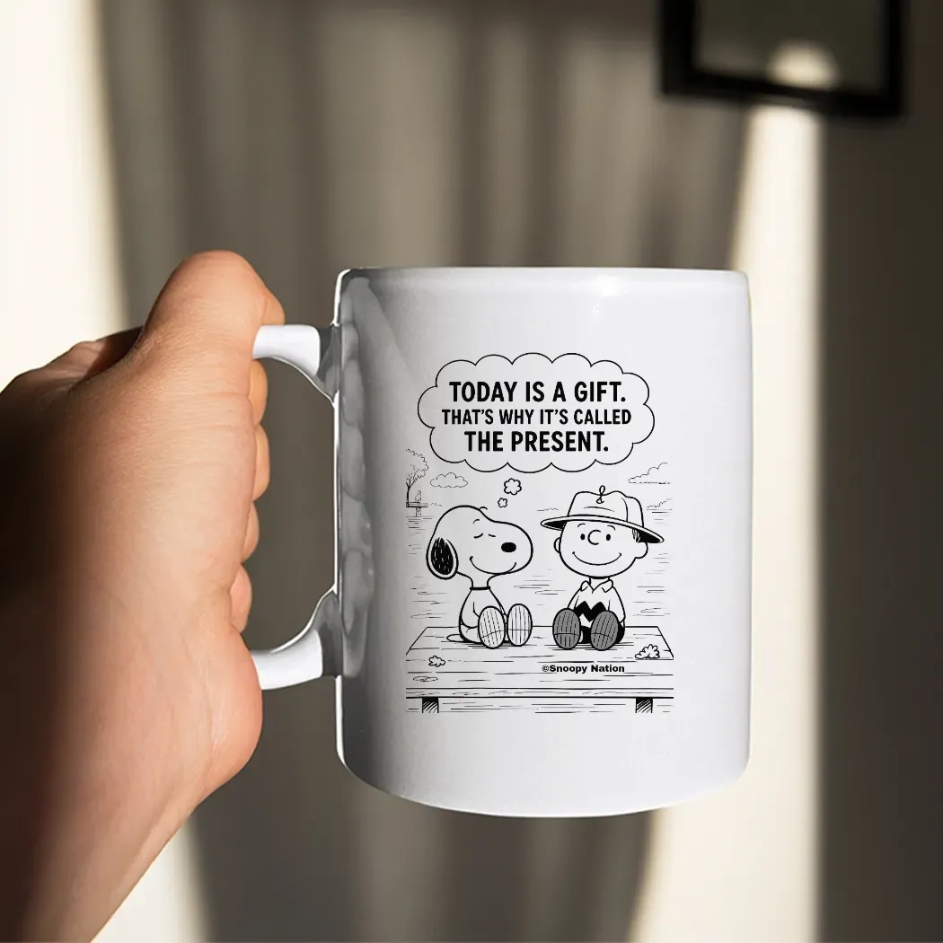 Snoopy And Charlie Brown Today Is A Gift That's Why It's Called The Present T Shirt Snoopy And Charlie Brown Today Is A Gift That's Why It's Called The Present T Shirt