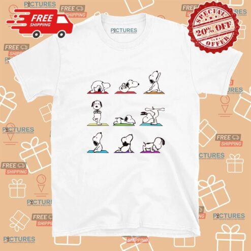Snoopy Dog Yoga Pose Cute T Shirt
