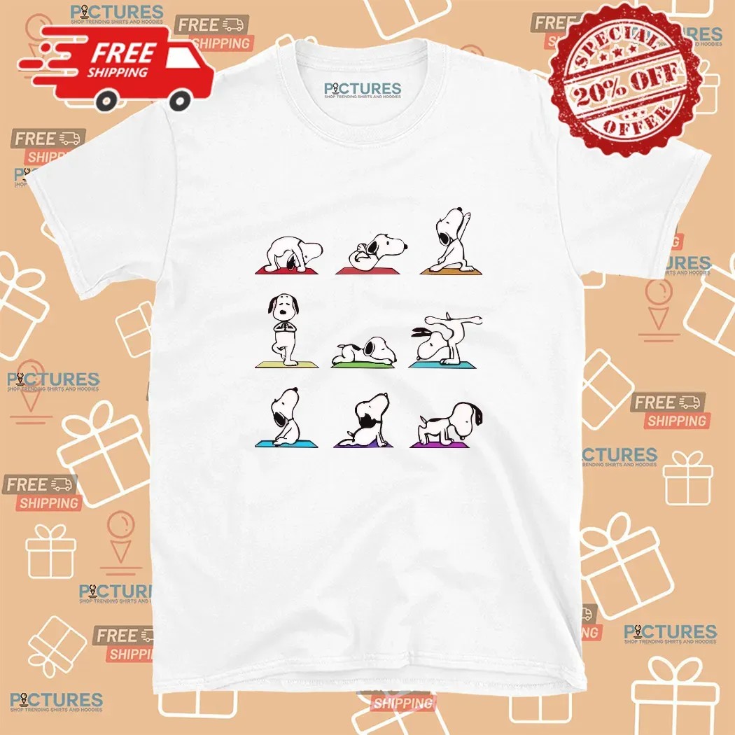 Snoopy Dog Yoga Pose Cute T Shirt