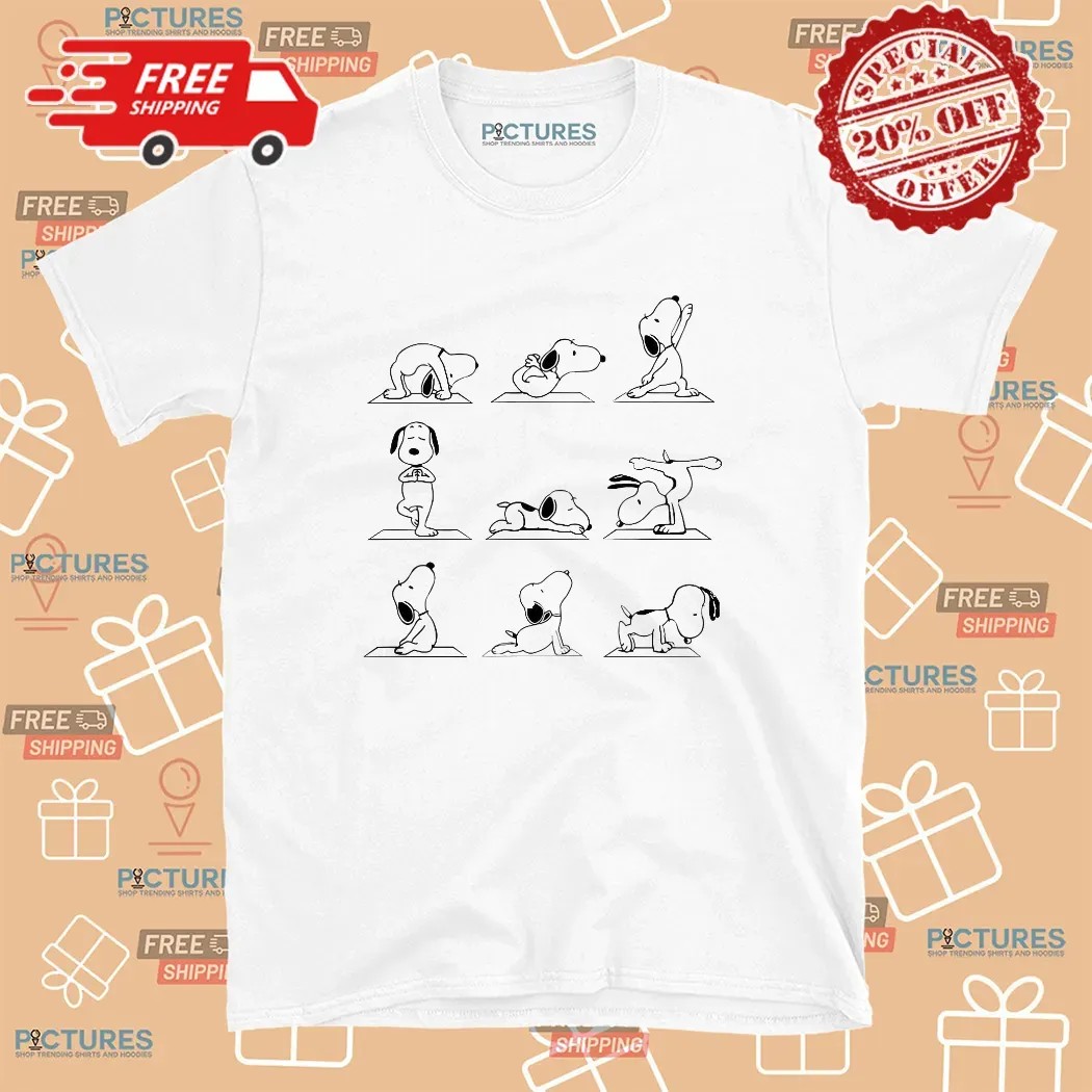 Snoopy Dog Yoga Pose T Shirt