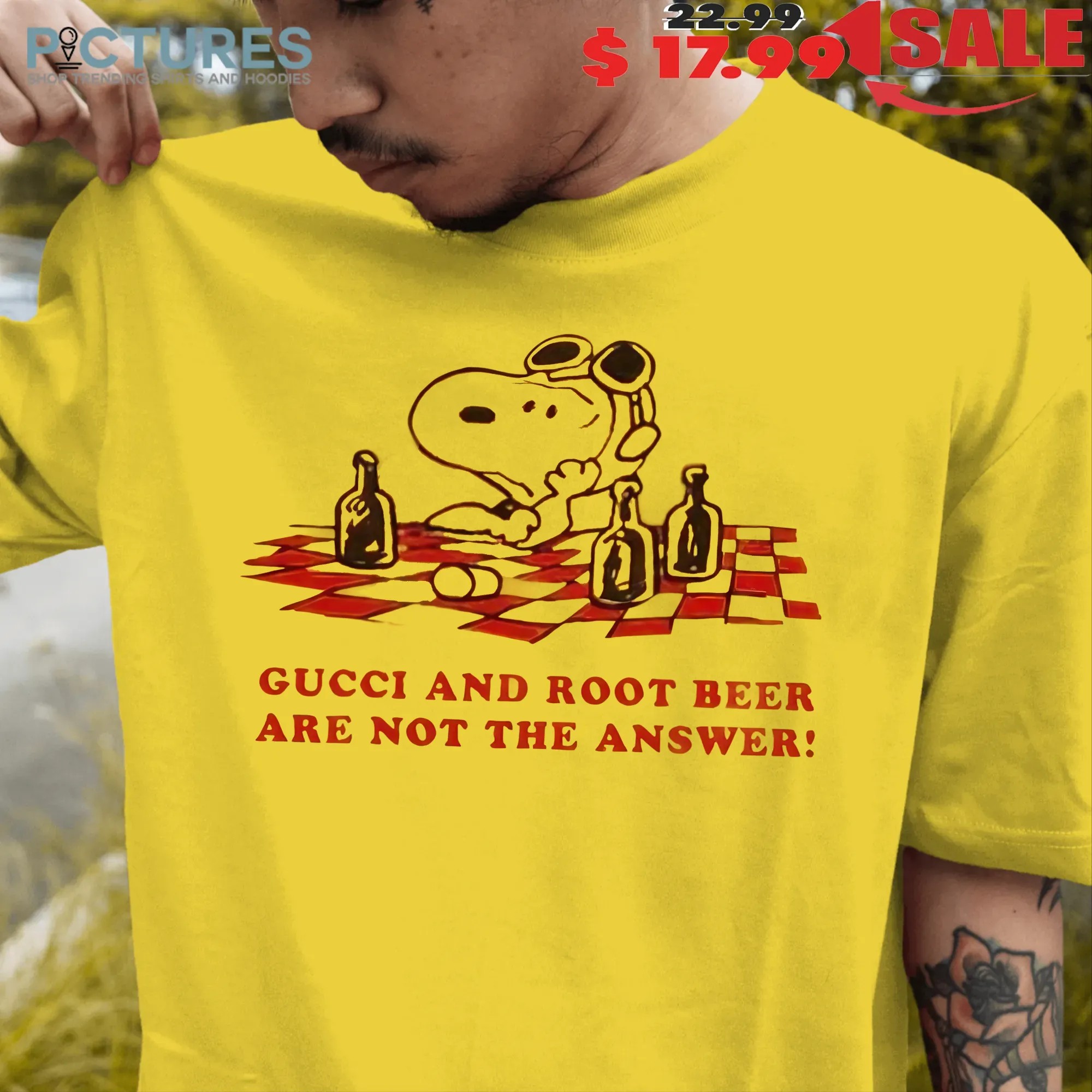 Snoopy Root Beer Are Not The Answer T Shirt