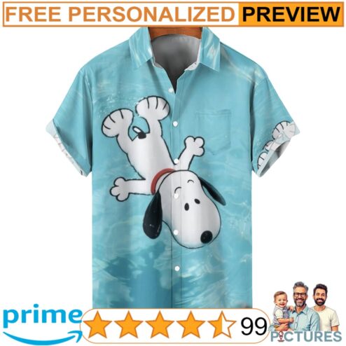 Snoopy The Peanuts Floating Chill Summer 3D All Over Print Shirt