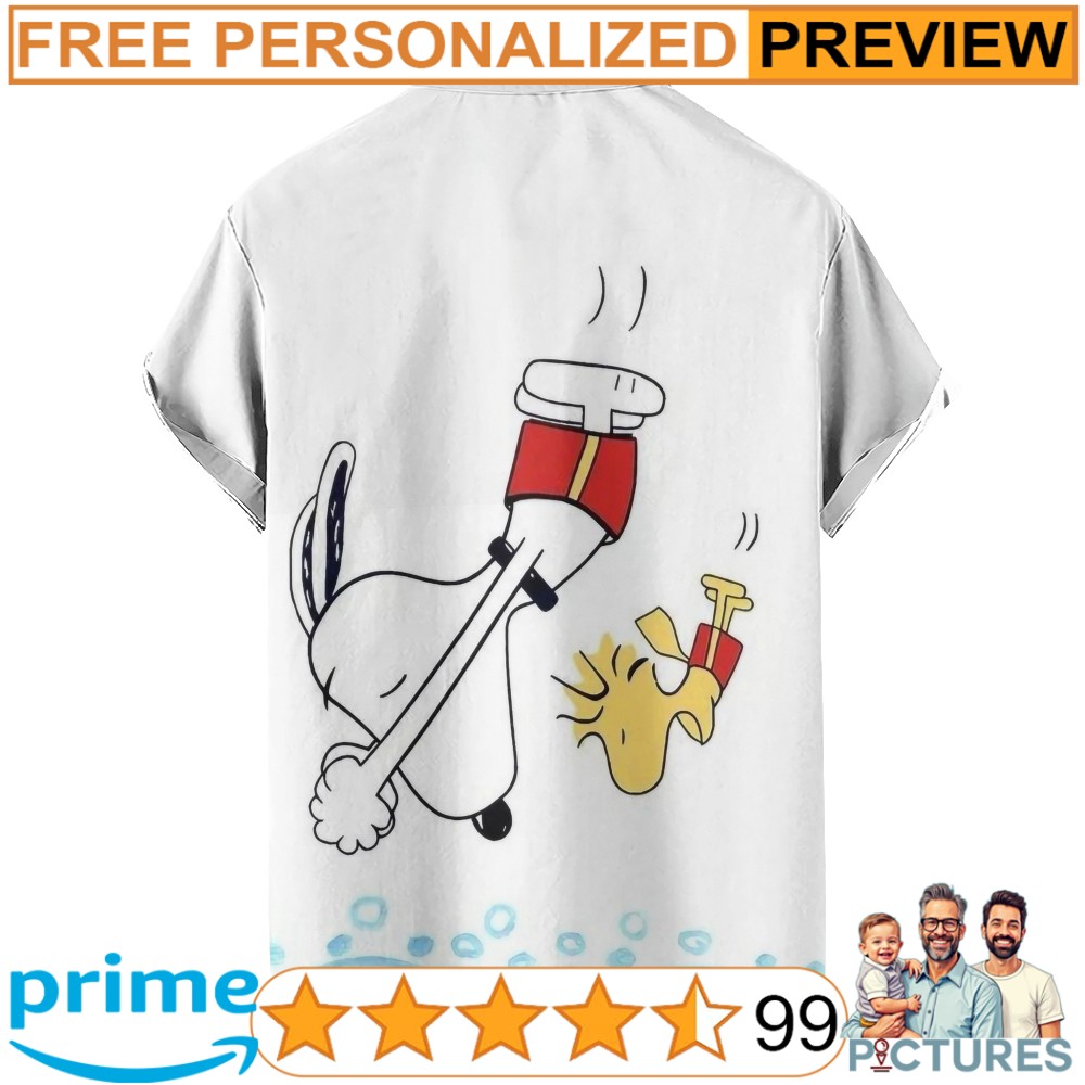 Snoopy and Woodstock The Peanuts Jumping Summer 3D All Over Print Shirt