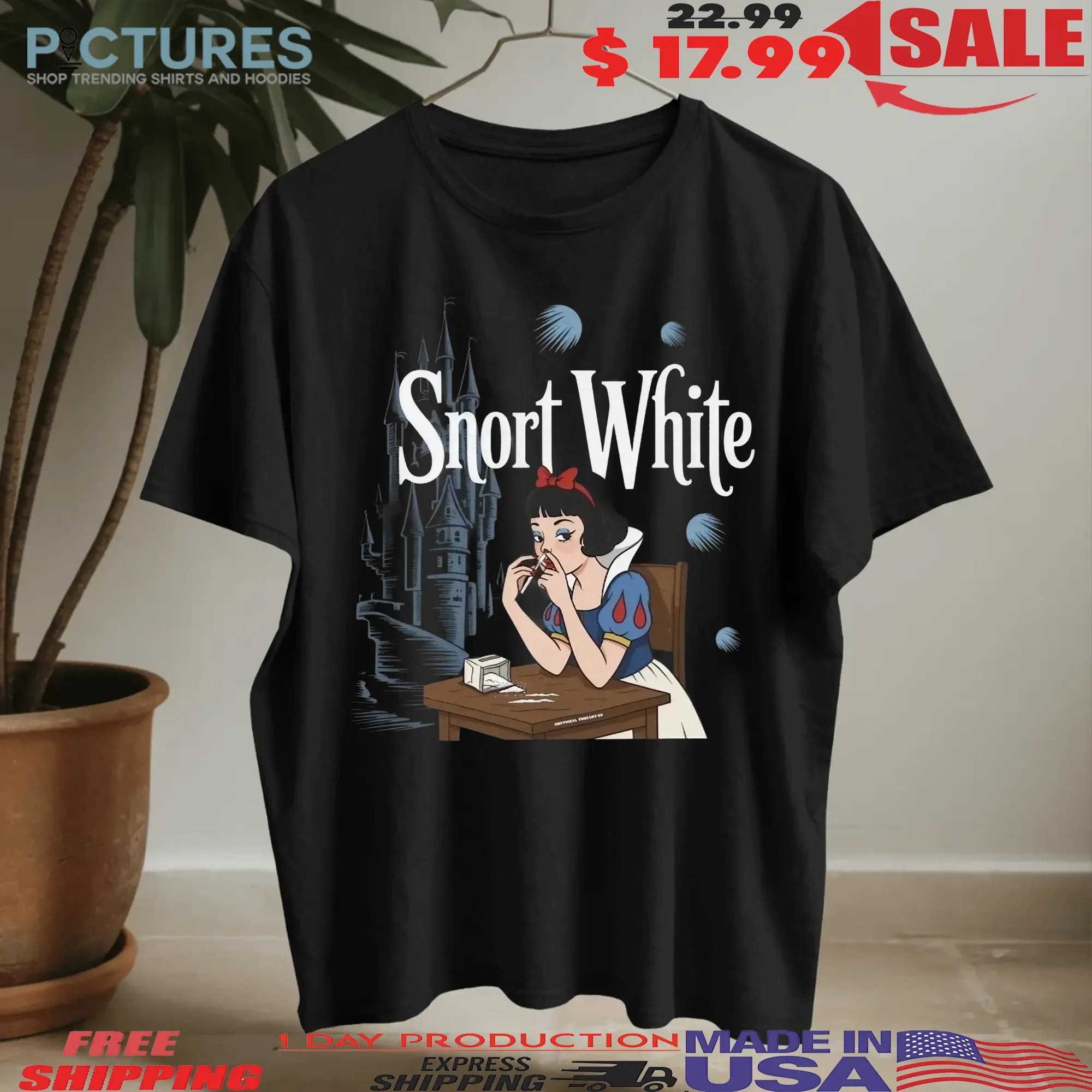 Snort White Snow White Meme T Shirt