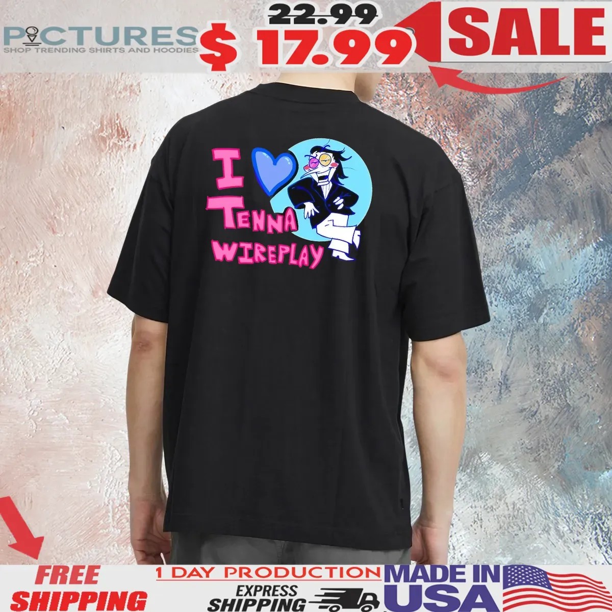 Spamton G Deltarune Chapter 2 I love Tenna Wireplay T Shirt