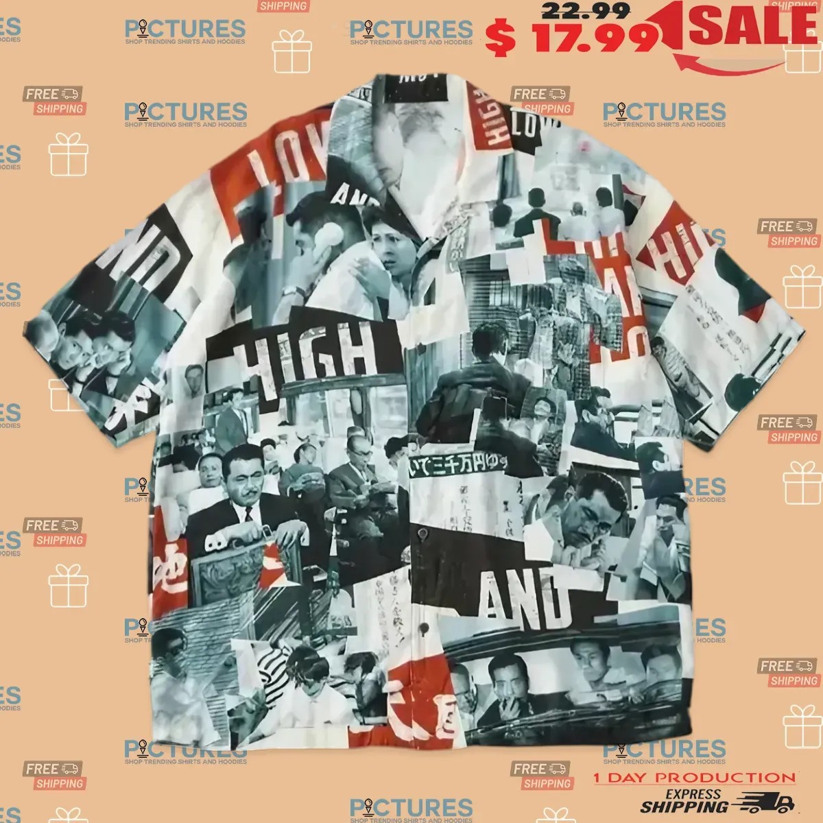 Spike Lee Wearing Akira Kurosawa High And Low Porter Classic X Heaven And Hell Customized 3D All Over Print Shirt