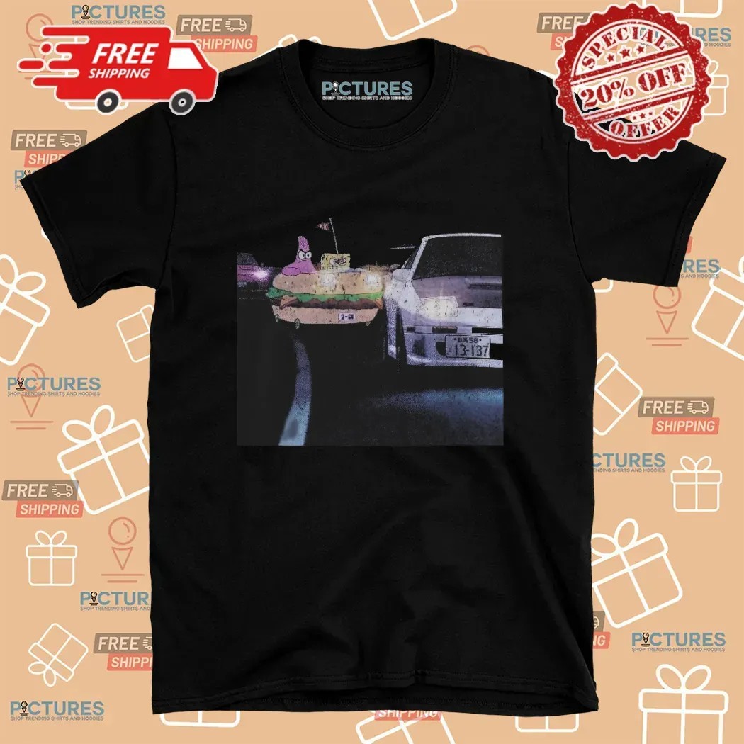 Spongebob And Patrick Star Bikini Bottom Drift Club T Shirt