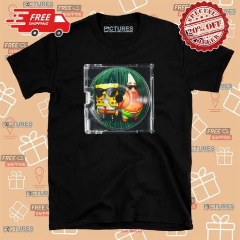 Spongebob And Patrick Star Hidden CD T Shirt