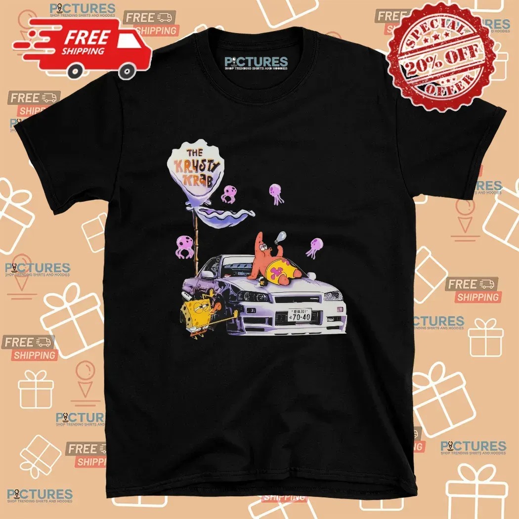 Spongebob And Patrick Star Krusty Drift Club T shirt