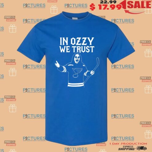 St. Louis Blues x Ozzy Osbourne In Ozzy We Trust T Shirt